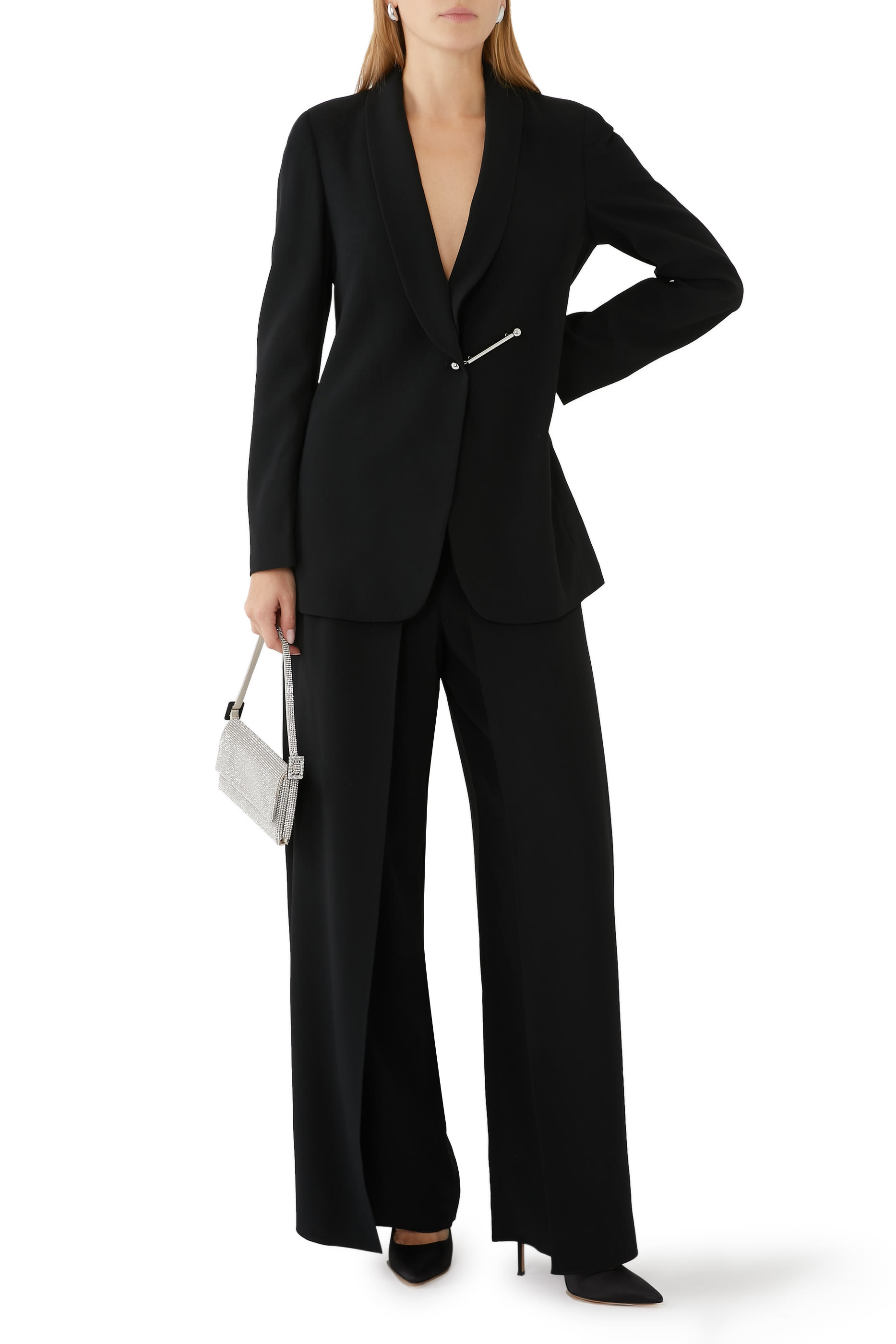 بليزر بحلي معدنية في الأمام