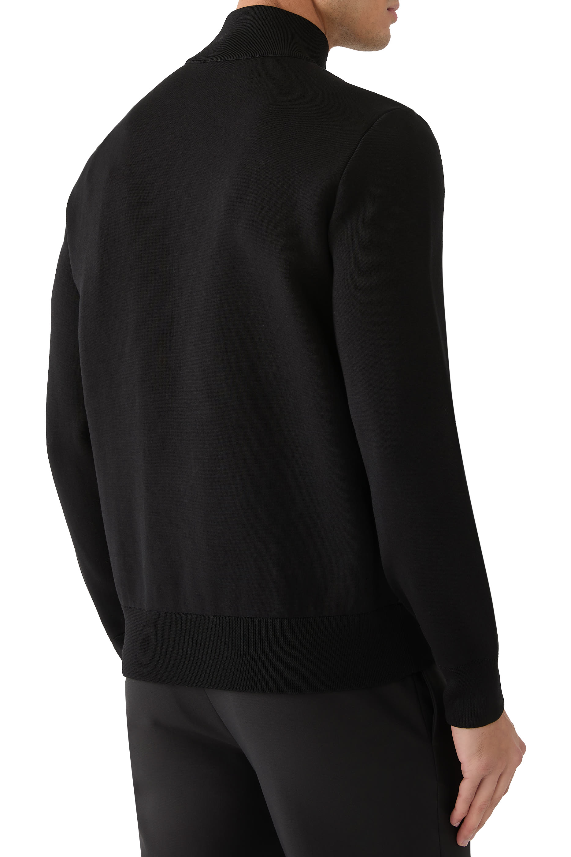 كارديجان مبطن بسحّاب قطن كريب