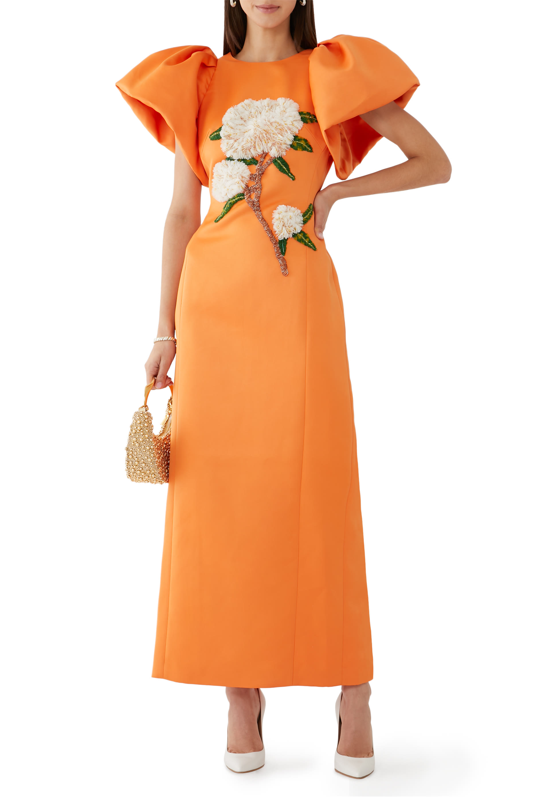 فستان لوسيندا طويل مزين