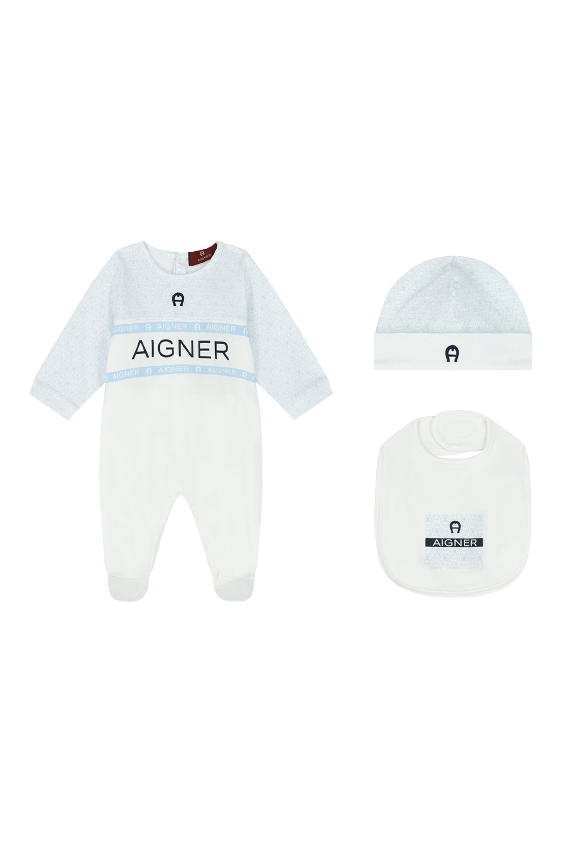 Kids Overall Pima Cotton Logo Suit
