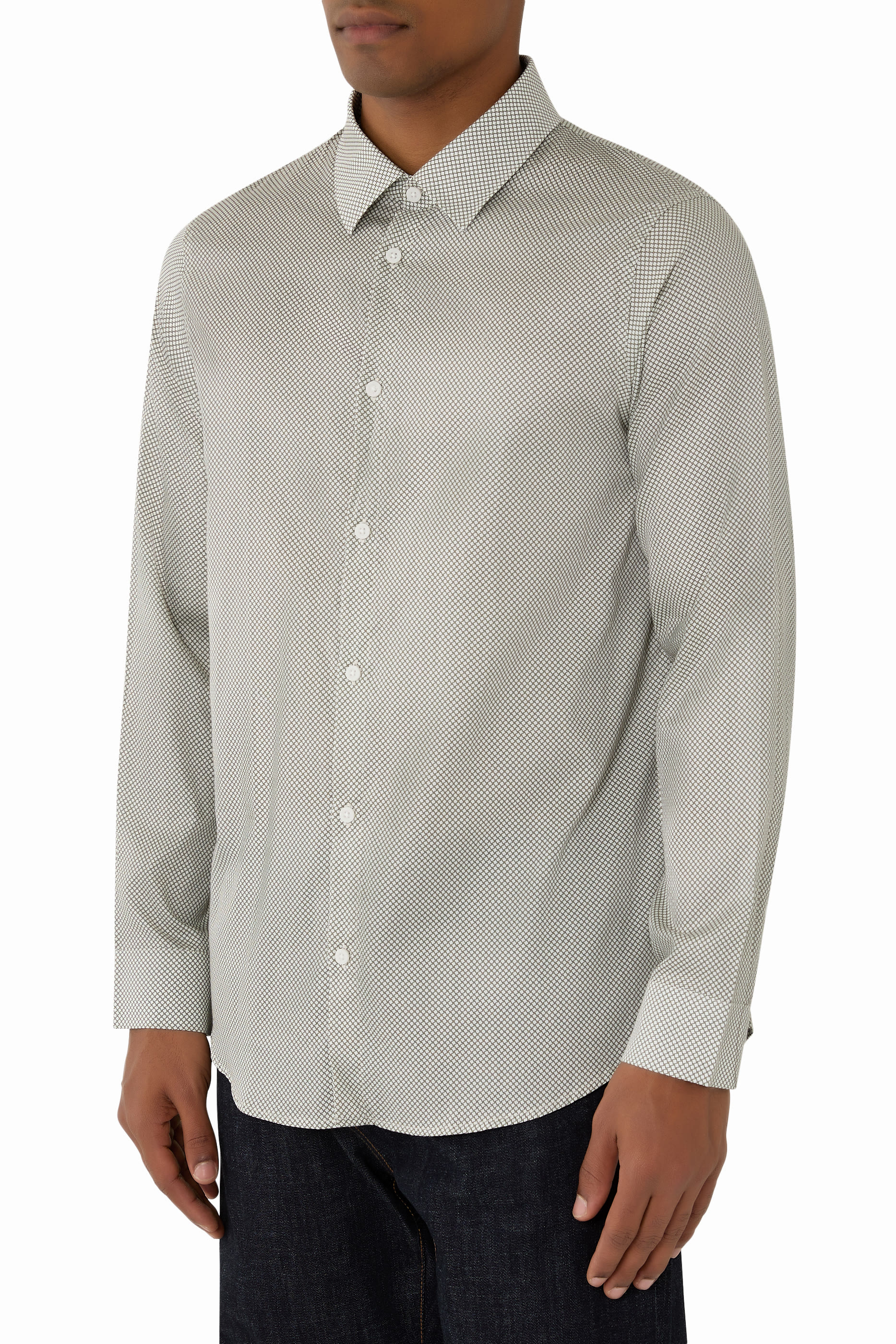 قميص مزين بشعار الماركة