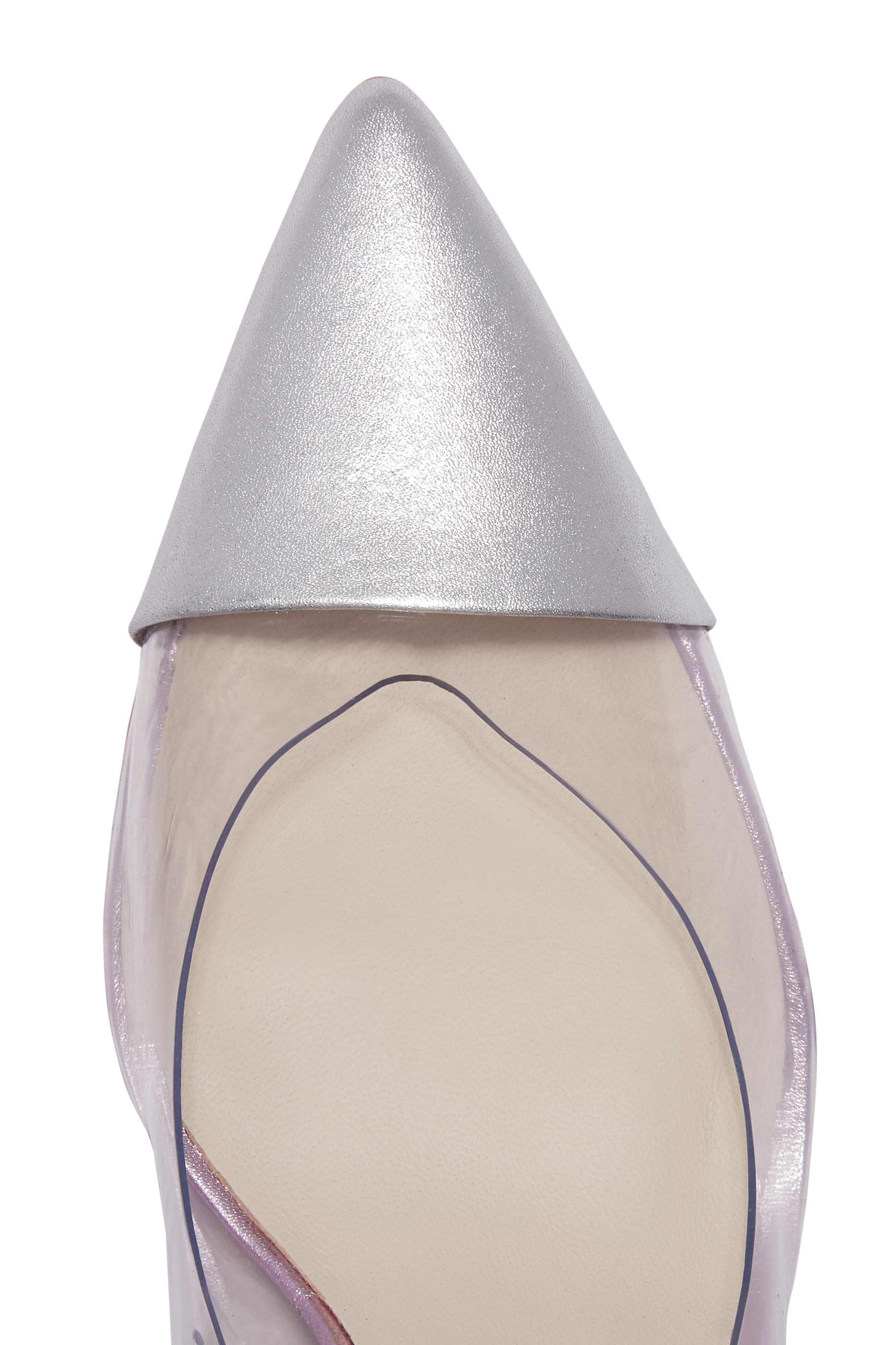 حذاء كلاسيك داريا بأجزاء شفافة مزين بالغليتر