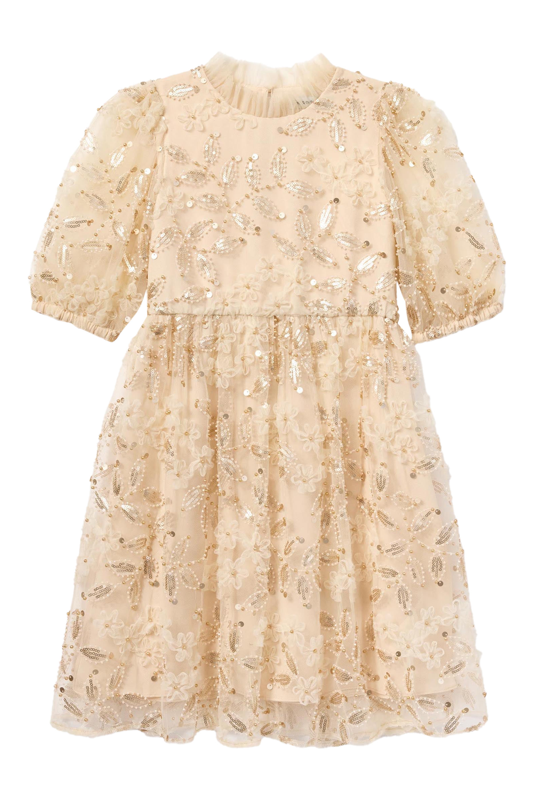 فستان تول مزين بترتر للأطفال