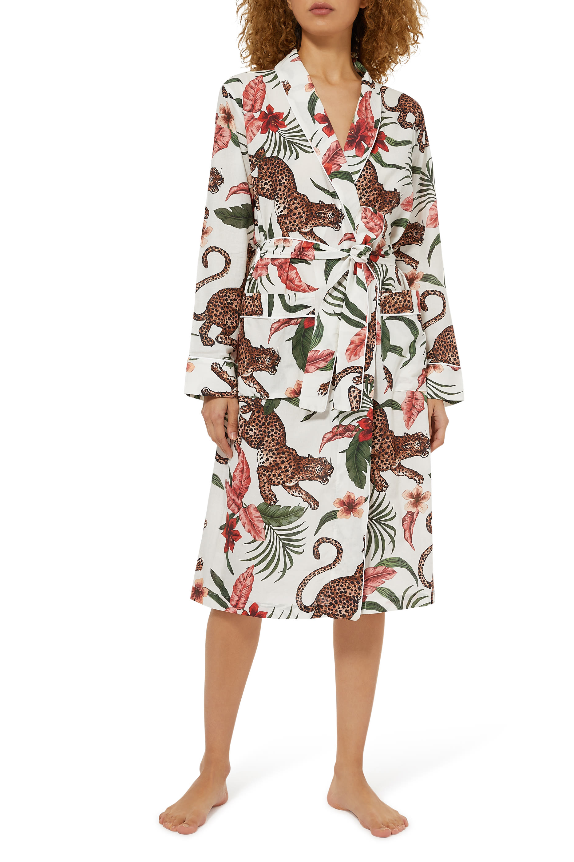 طقم بيجاما قطن بطبعات