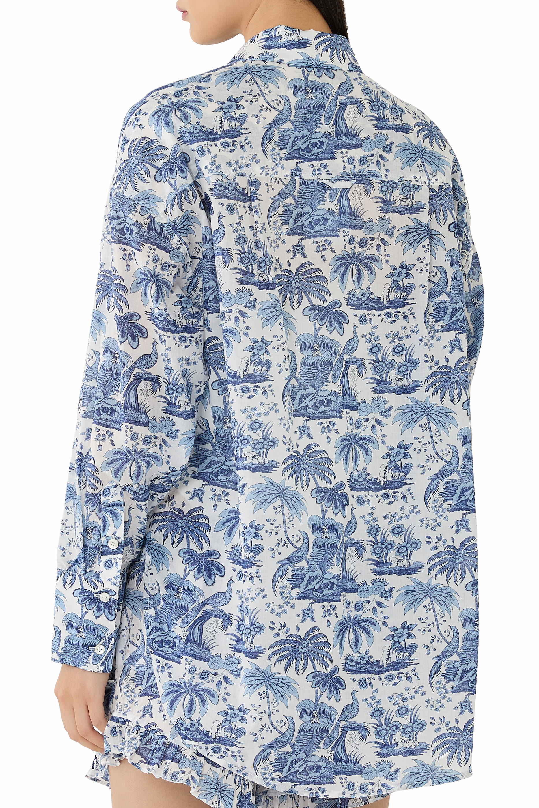 قميص بأكمام قصيرة قطن توال