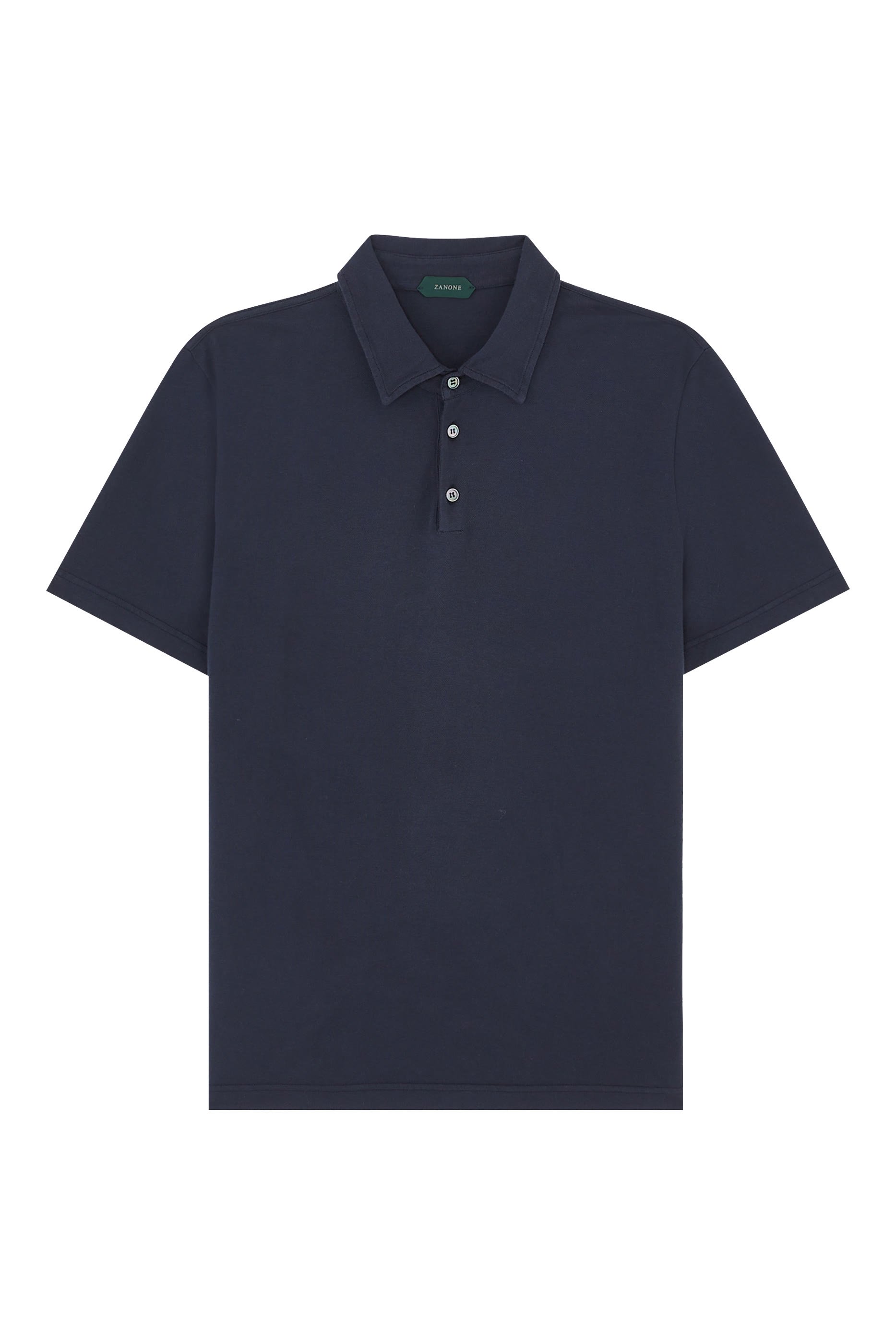 قميص بولو زانون بقصة ضيقة بأكمام قصيرة