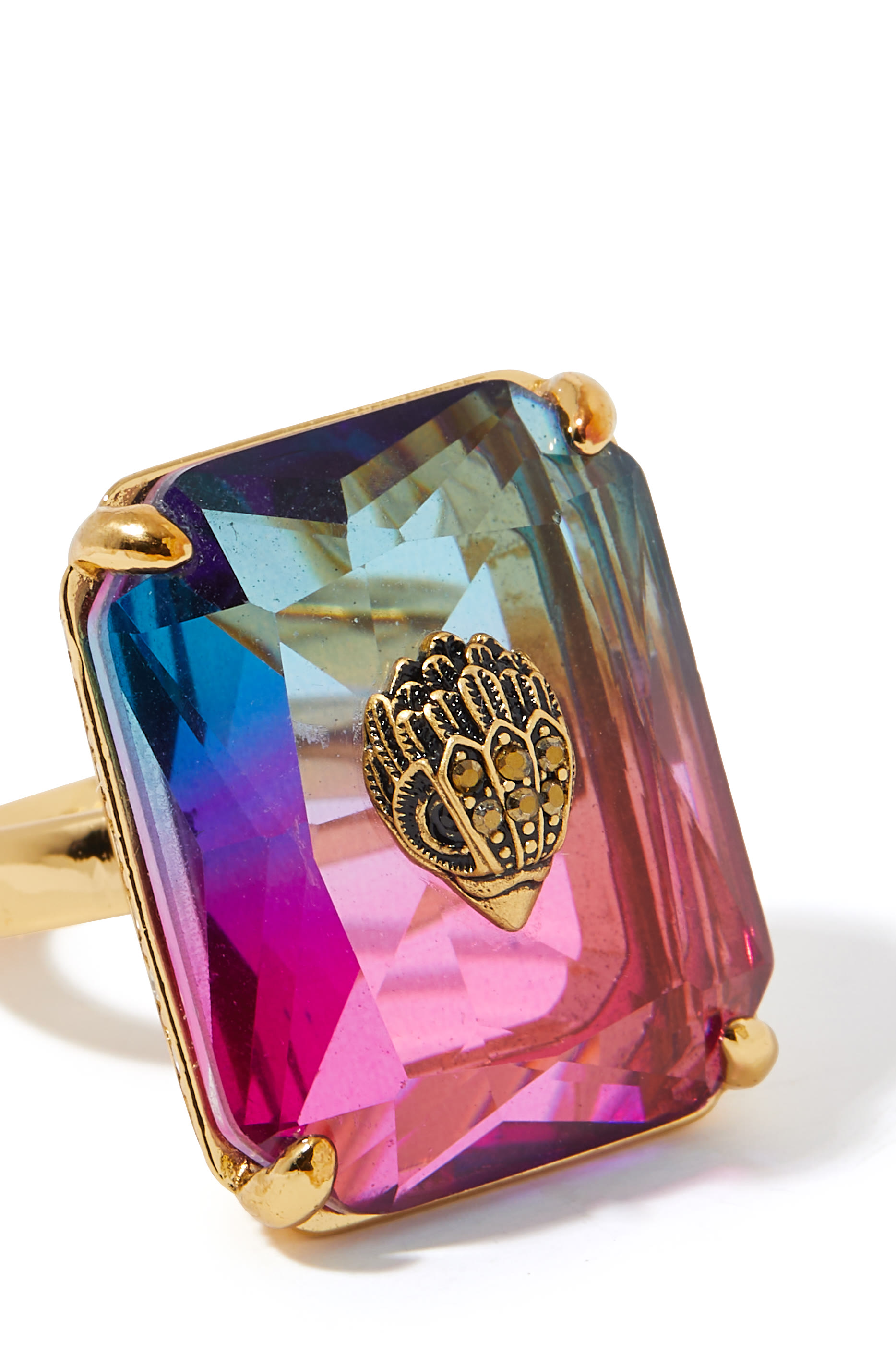 خاتم كوكتيل مقاس كبير جدا بحلية رأس النسر