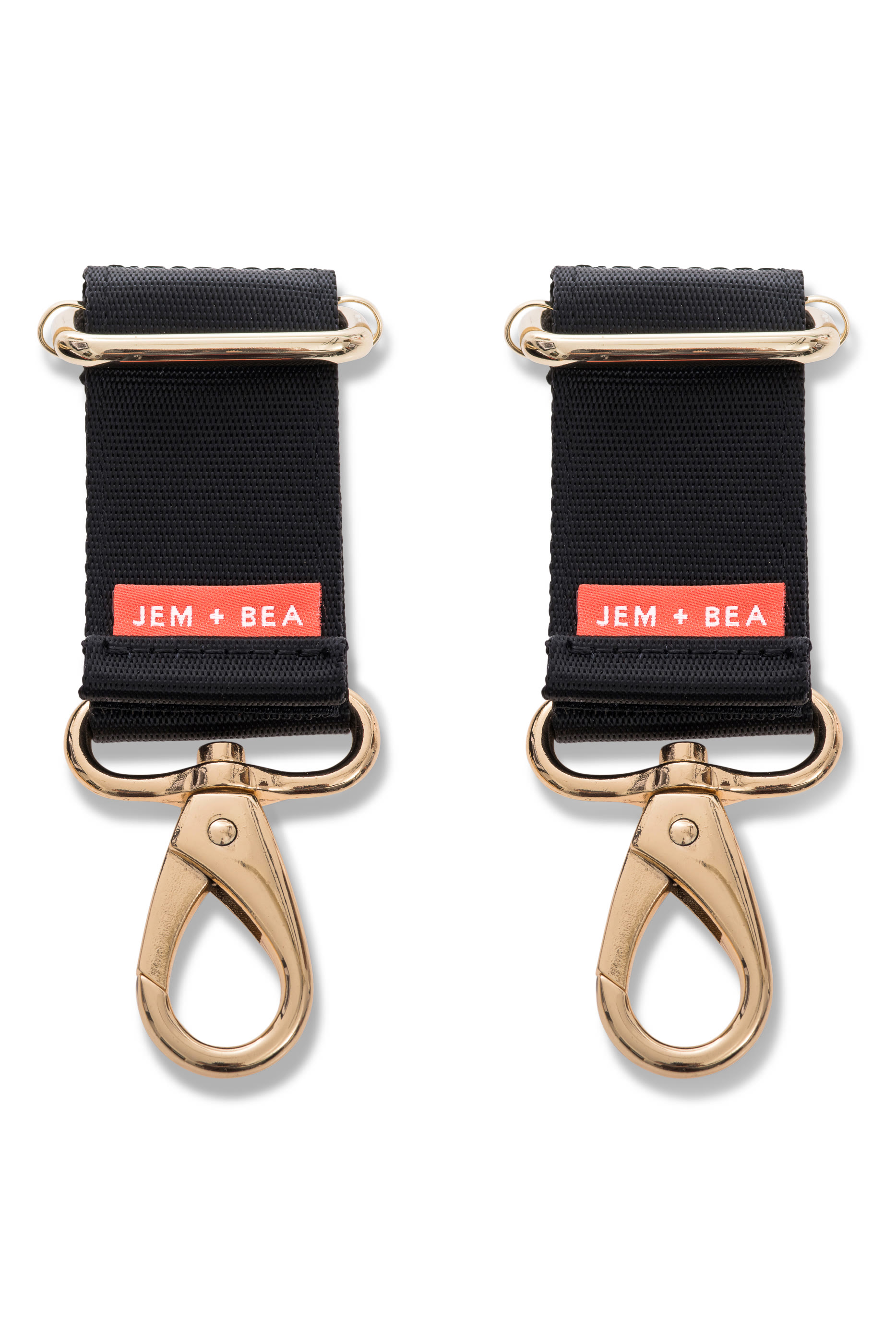 حمالات لعربة الأطفال بمشابك ذهبية اللون