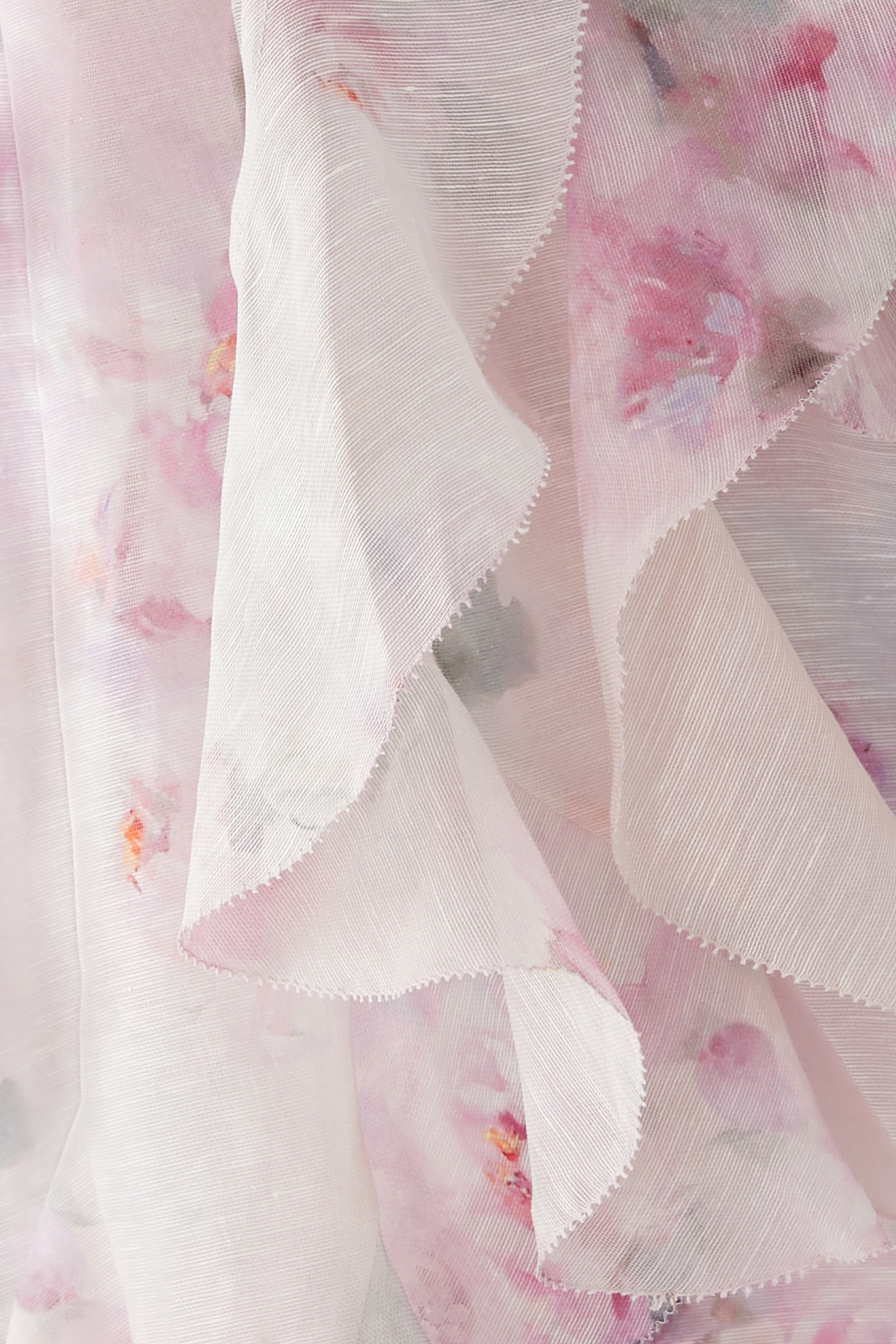 بلوزة كراش بكشكش ورباط على العنق