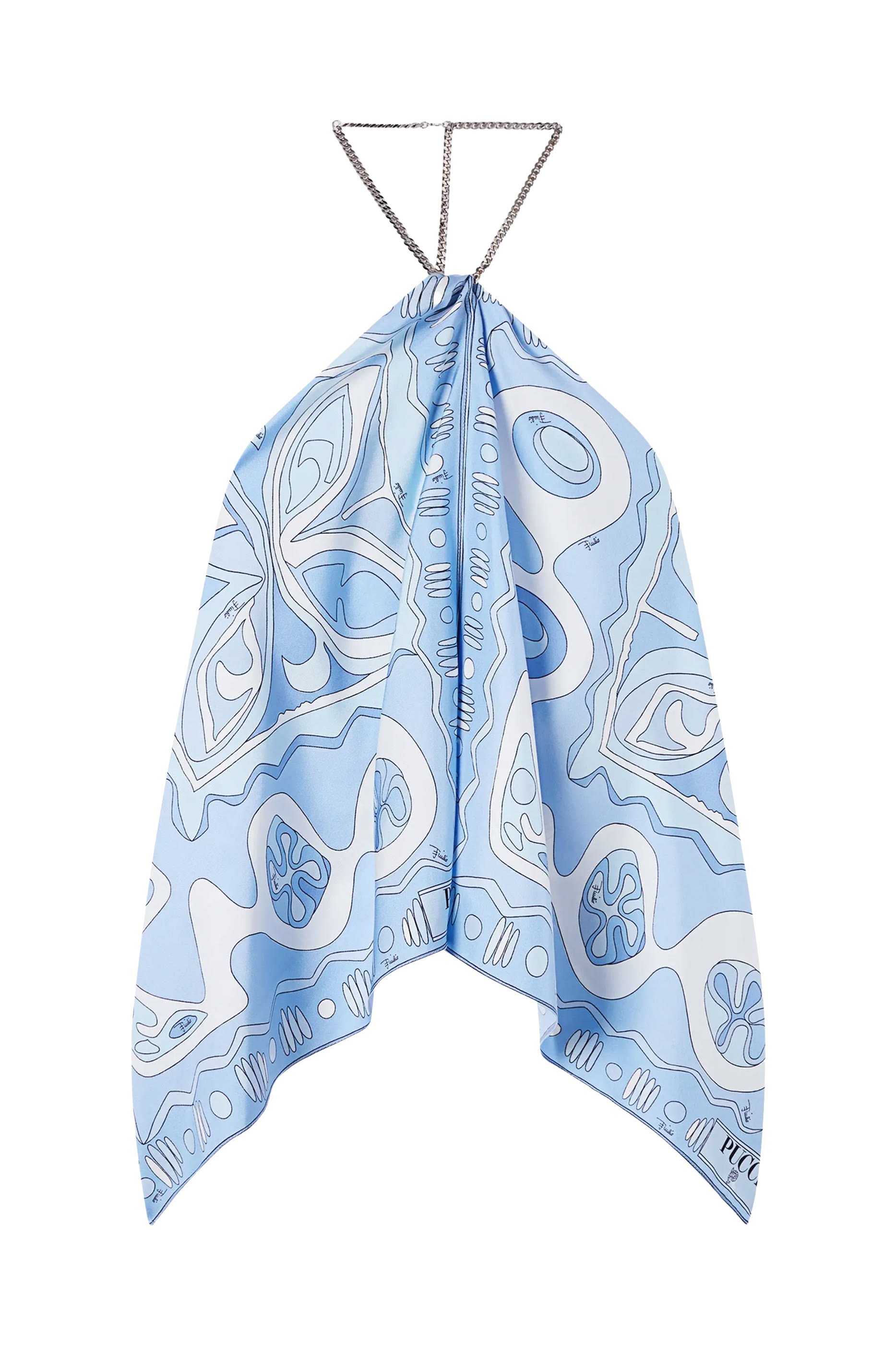 بلوزة أنجولي بسلسلة ونقشة