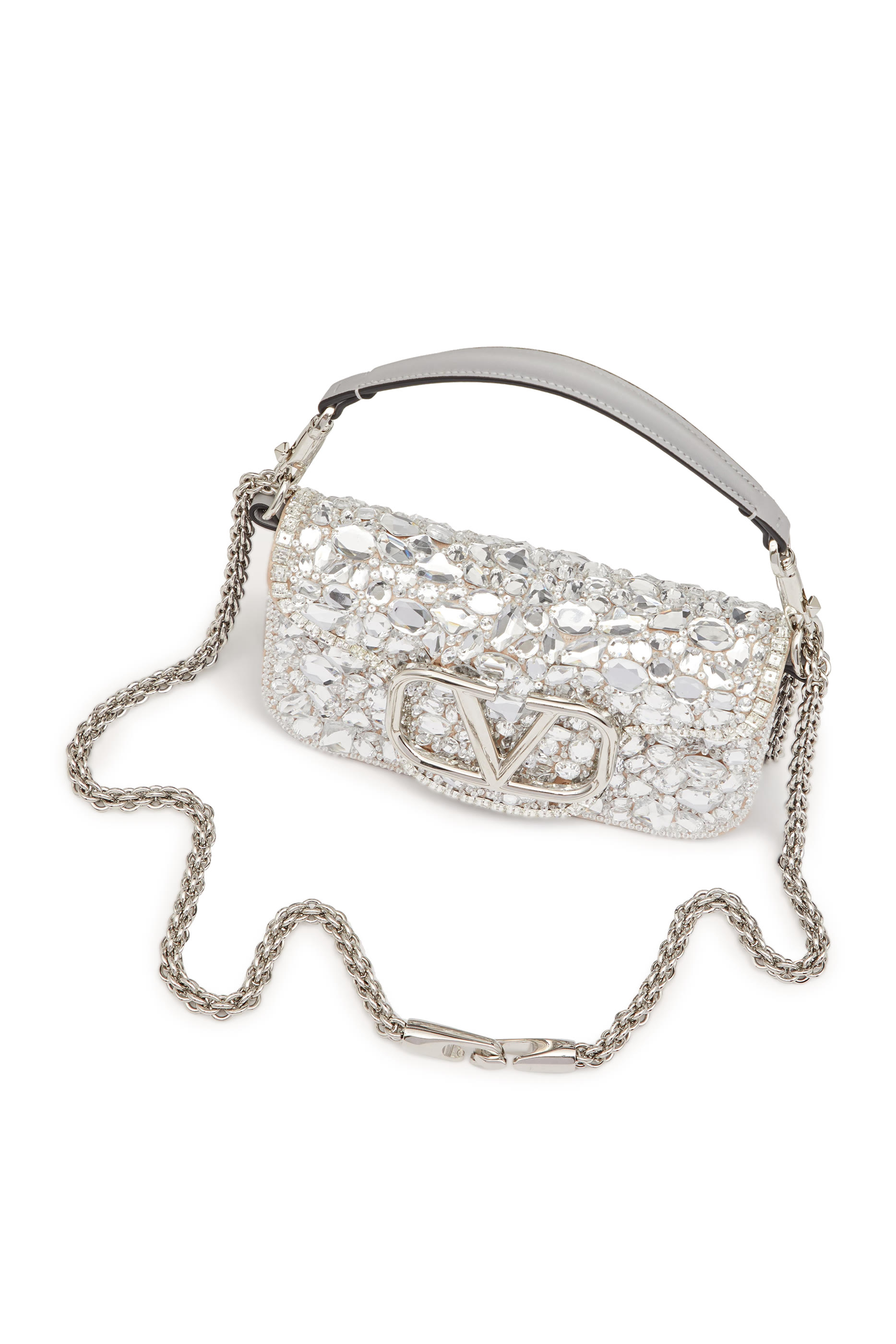  Small Sequin-Encrusted Loc&ograve; Shoulder Bag
