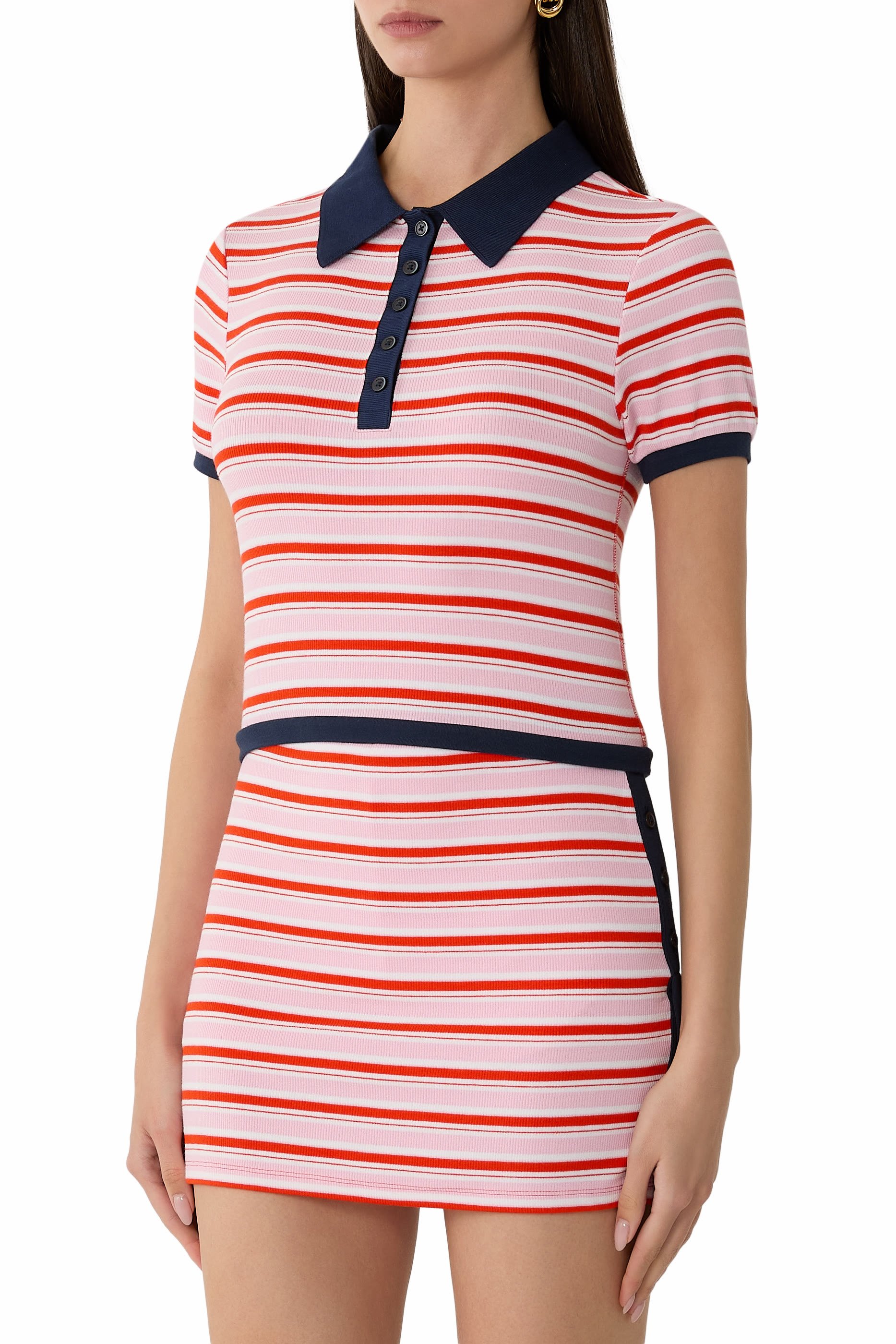 قميص بولو مارين منسوج