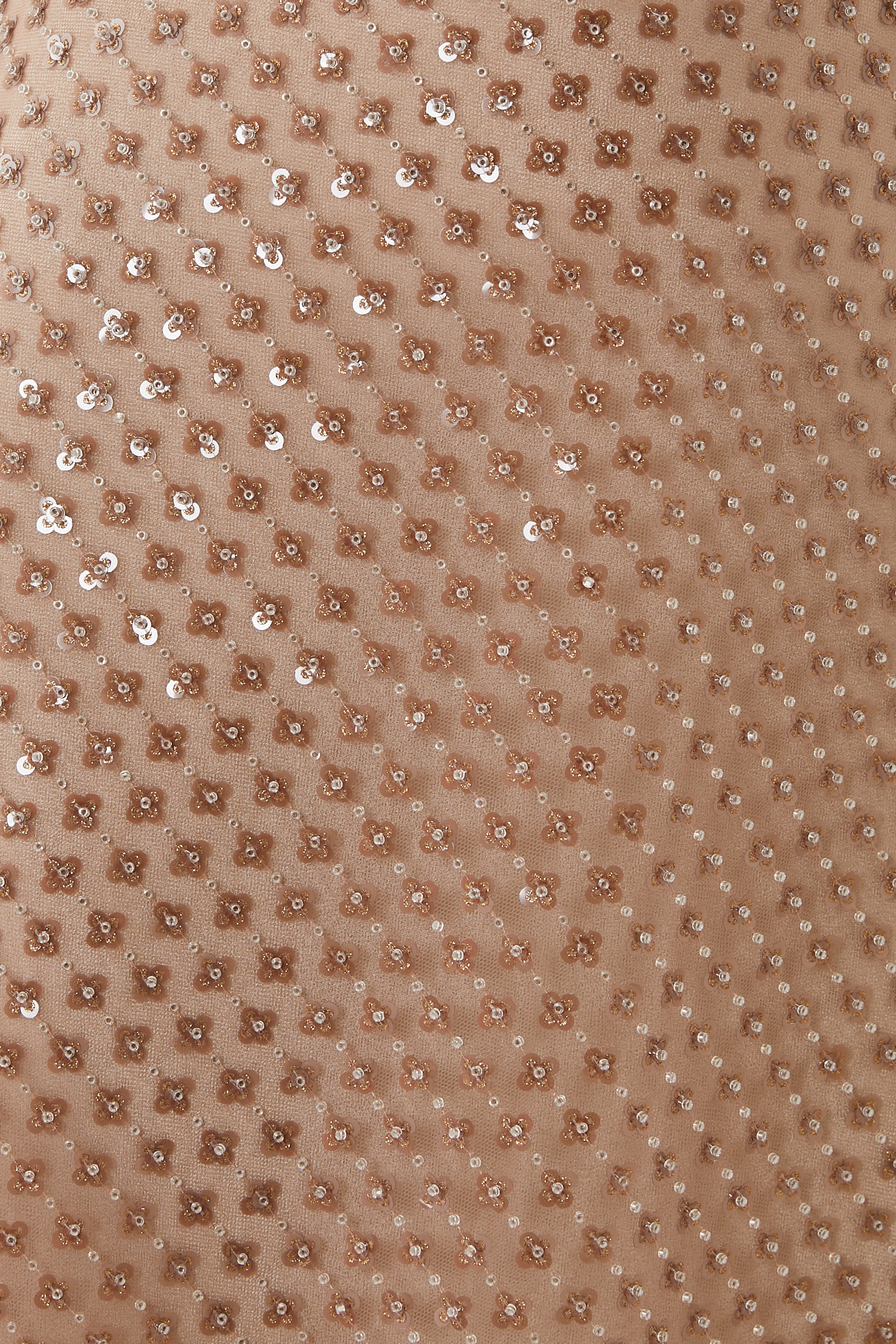 تنورة بقصة مستقيمة مطرزة بالخرز