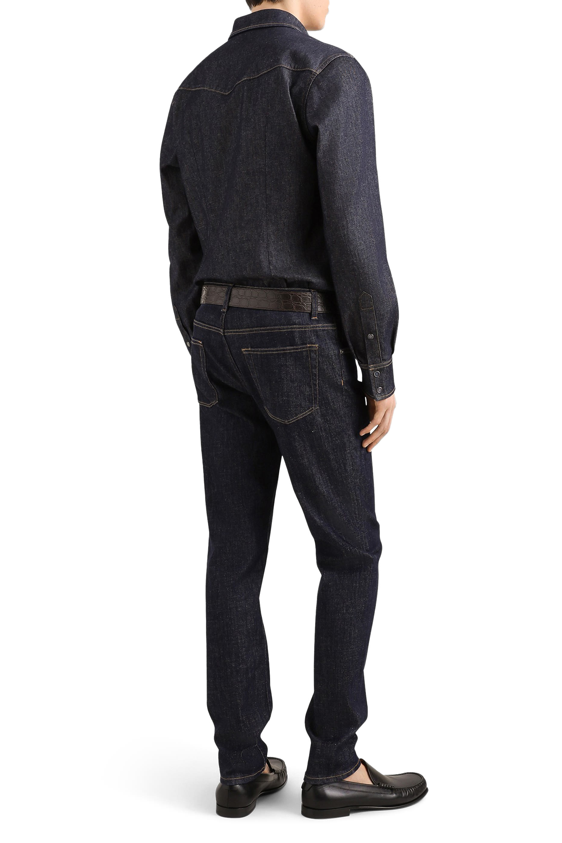 قميص بشعار هيرالديك دنيم