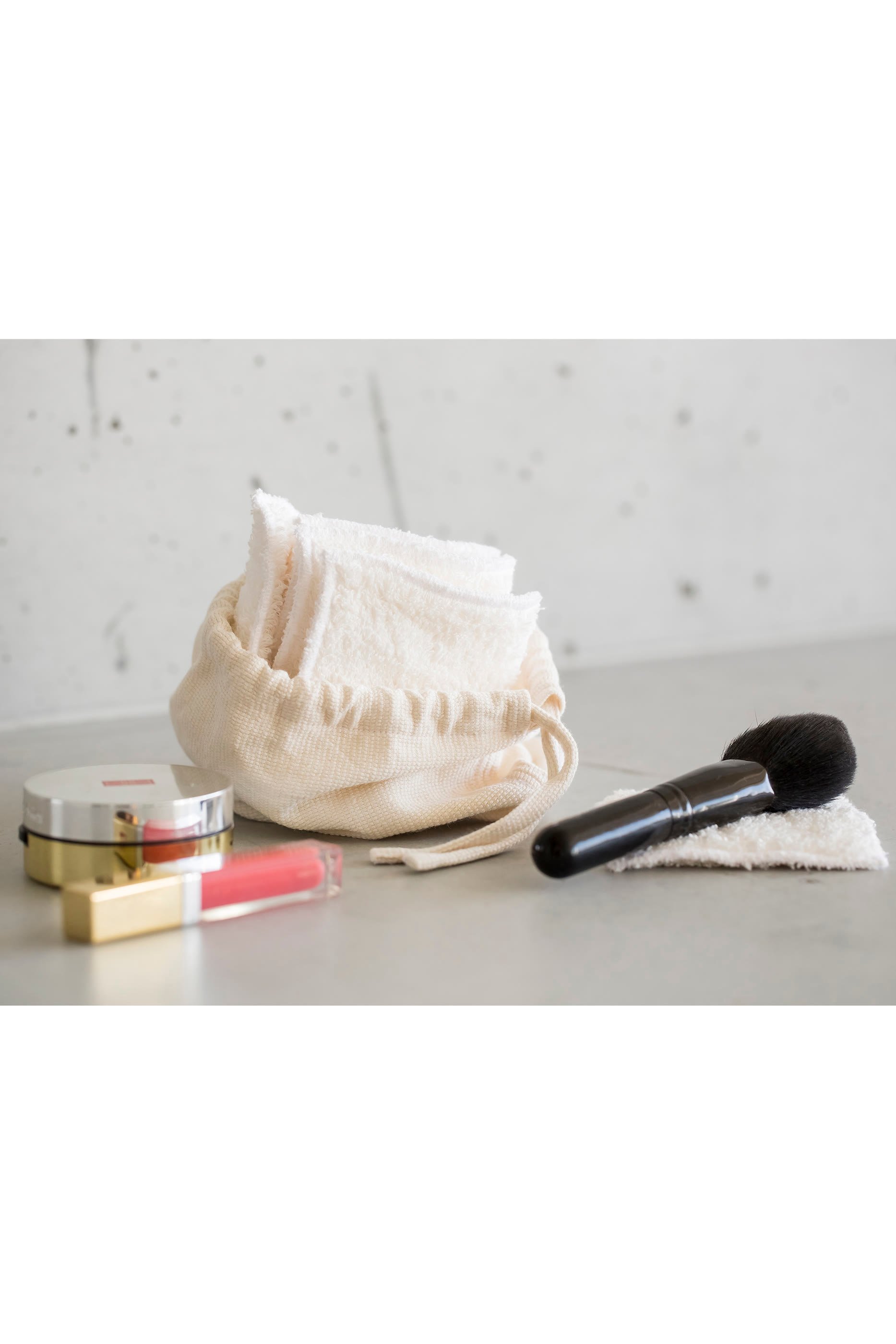 مناديل قطنية للجمال مع حقيبة