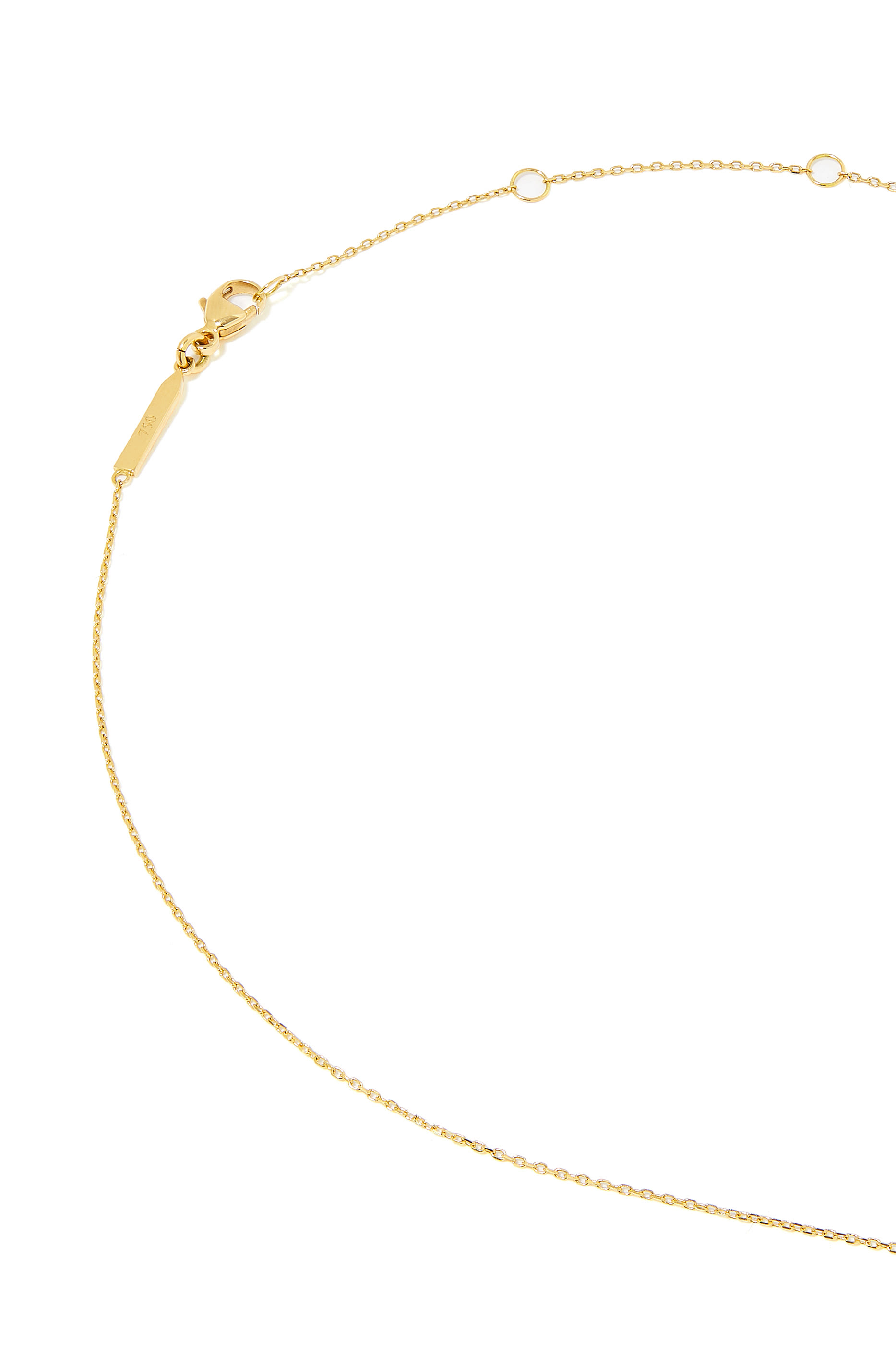 Hubb Heart Pendant Necklace, 18K Yellow Gold with Diamonds & Emerald