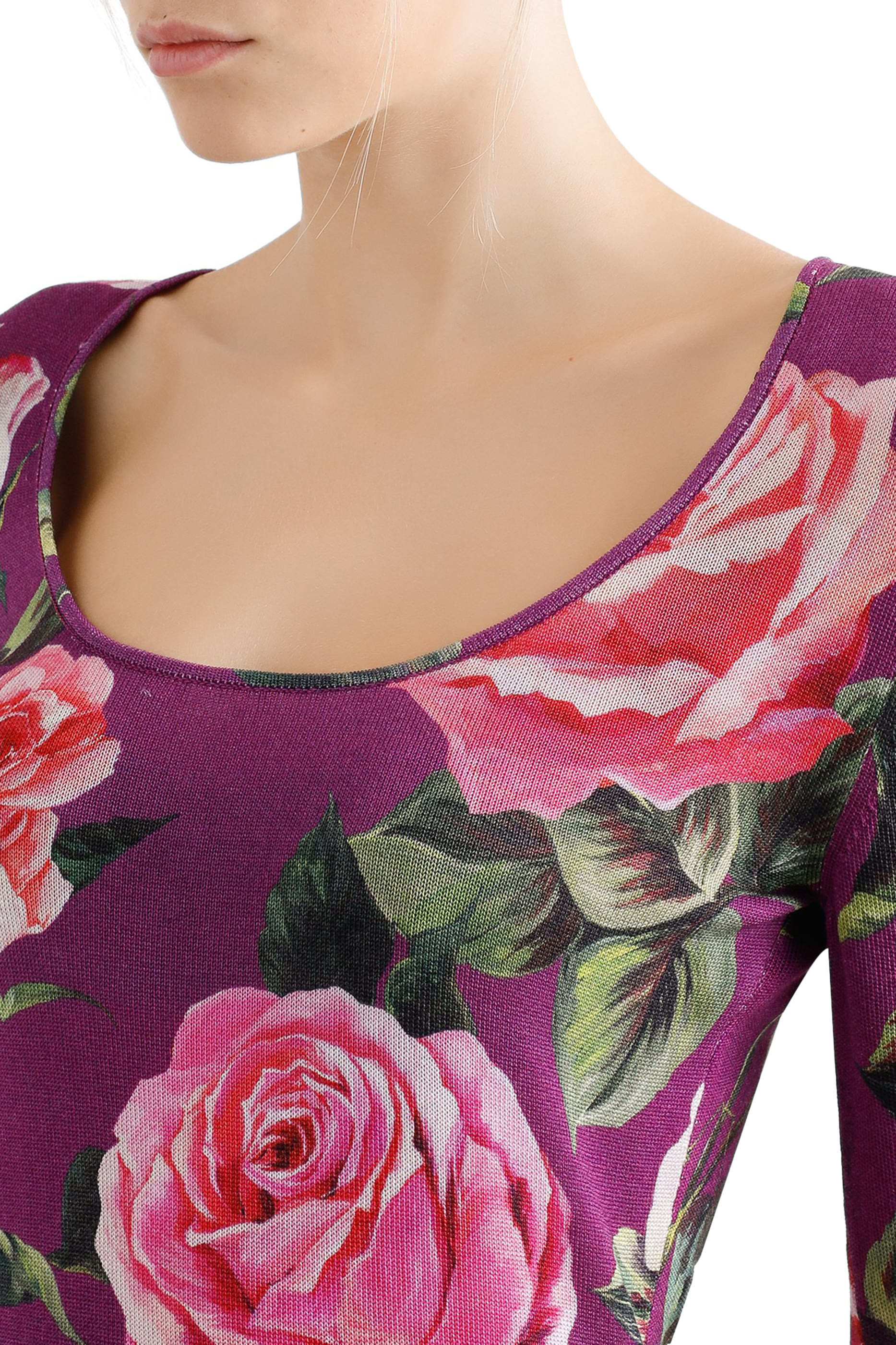 بلوزة بطبعات زهور