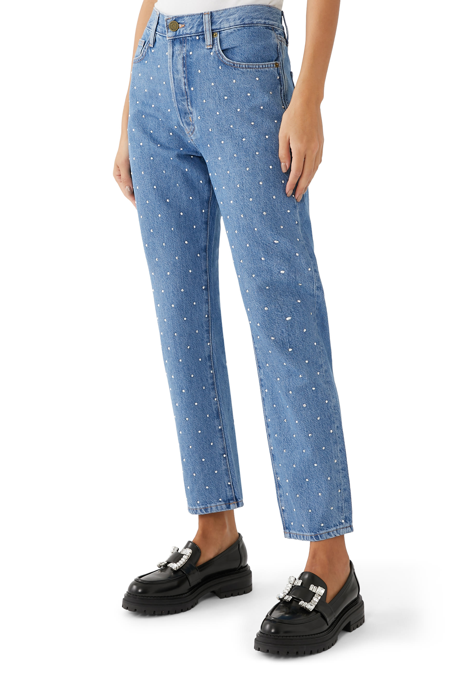 بنطال جينز لو ميك أتيليه مزين