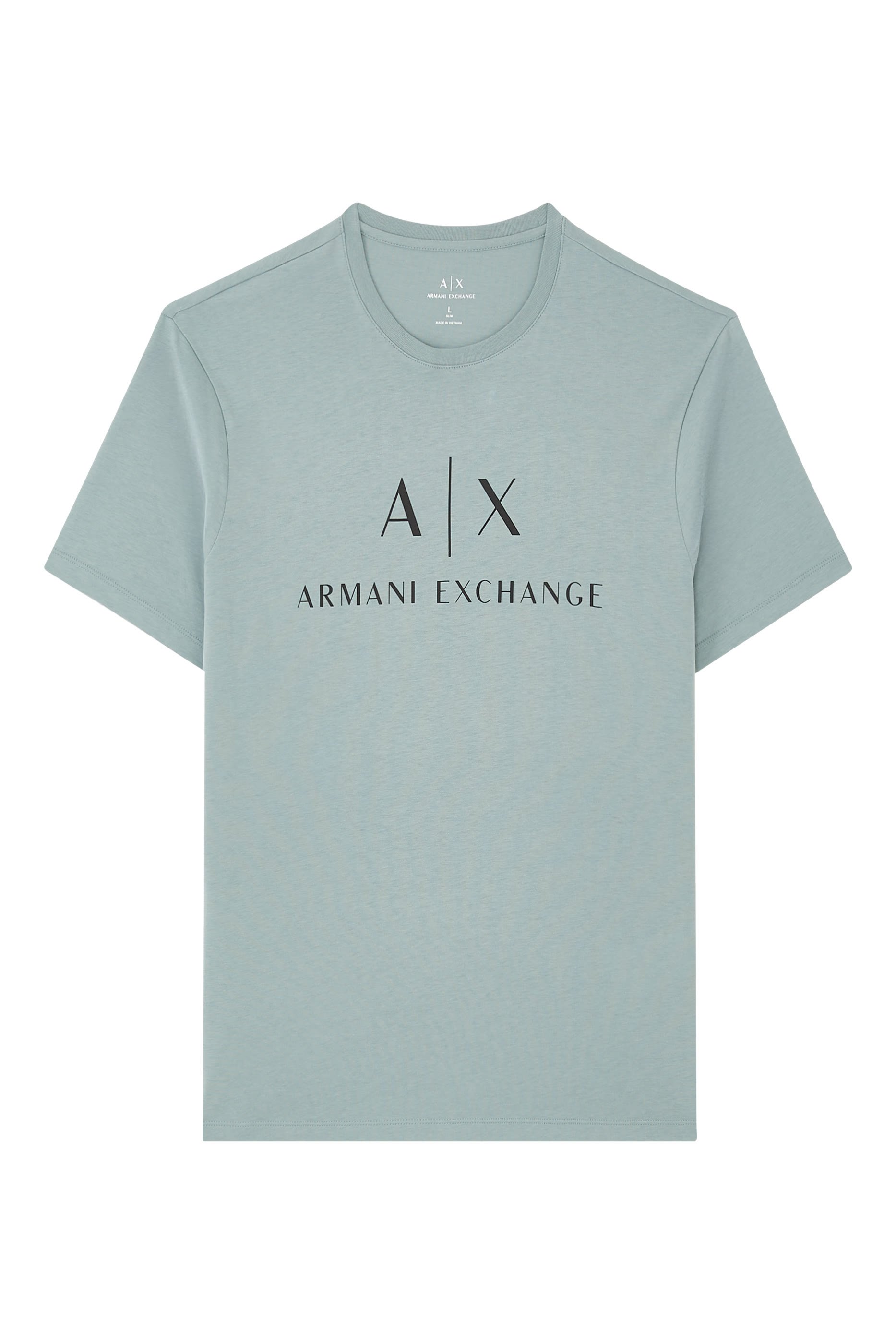 تيشيرت بشعار الماركة بقصة ضيقة جرسيه