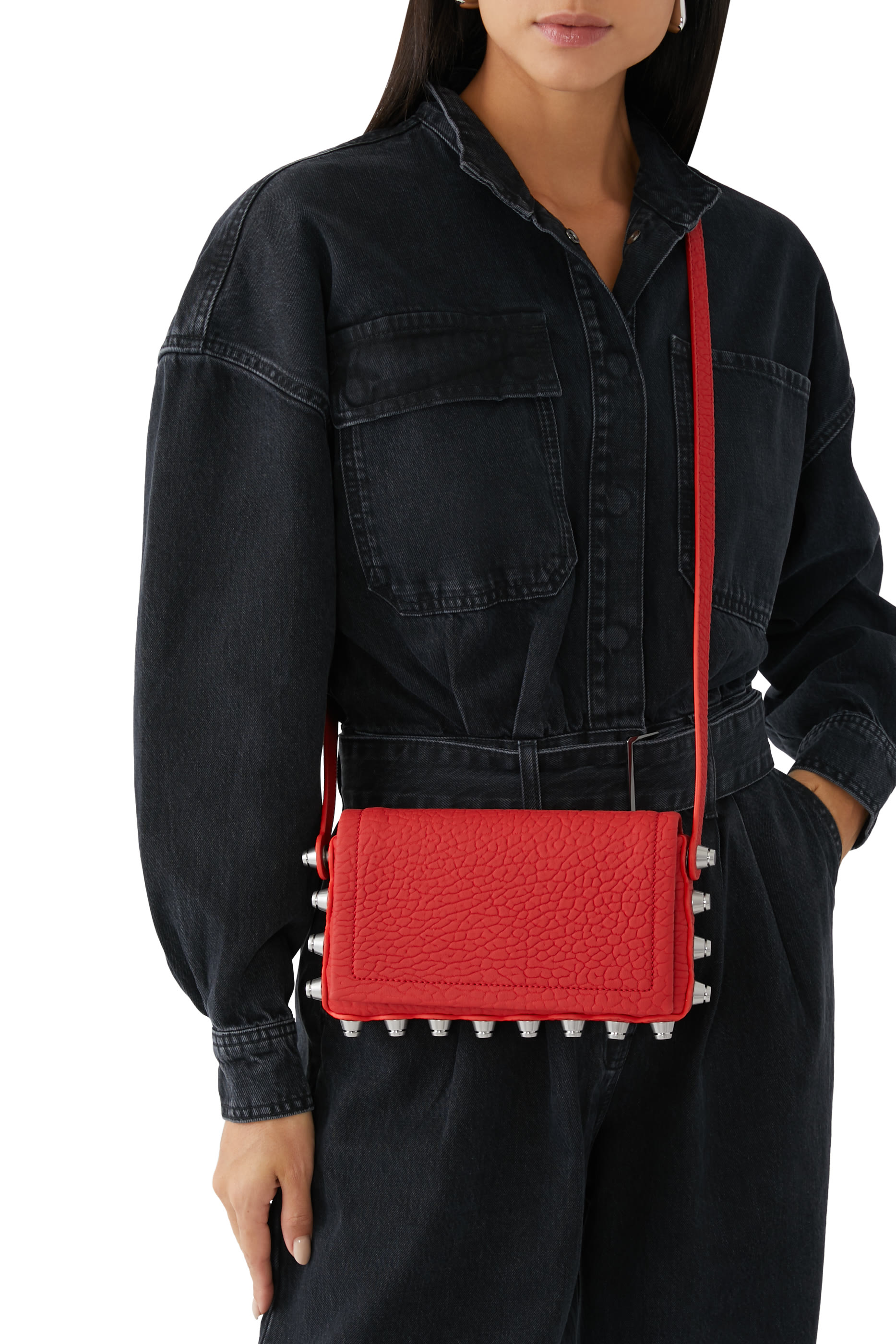 محفظة روز بحمالة كروس بودي