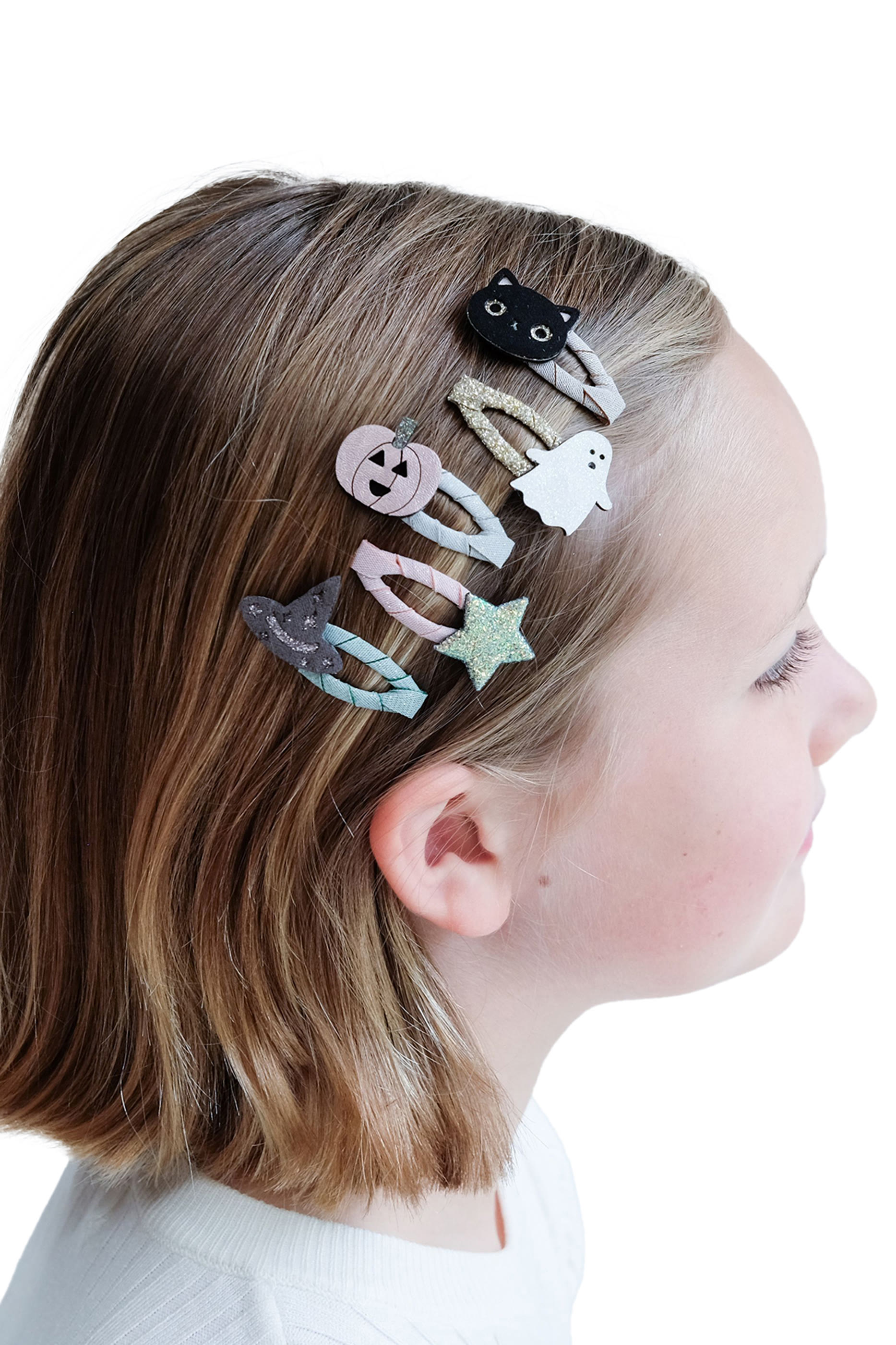 مشابك شعر صغيرة بتصميم لهالوين للأطفال