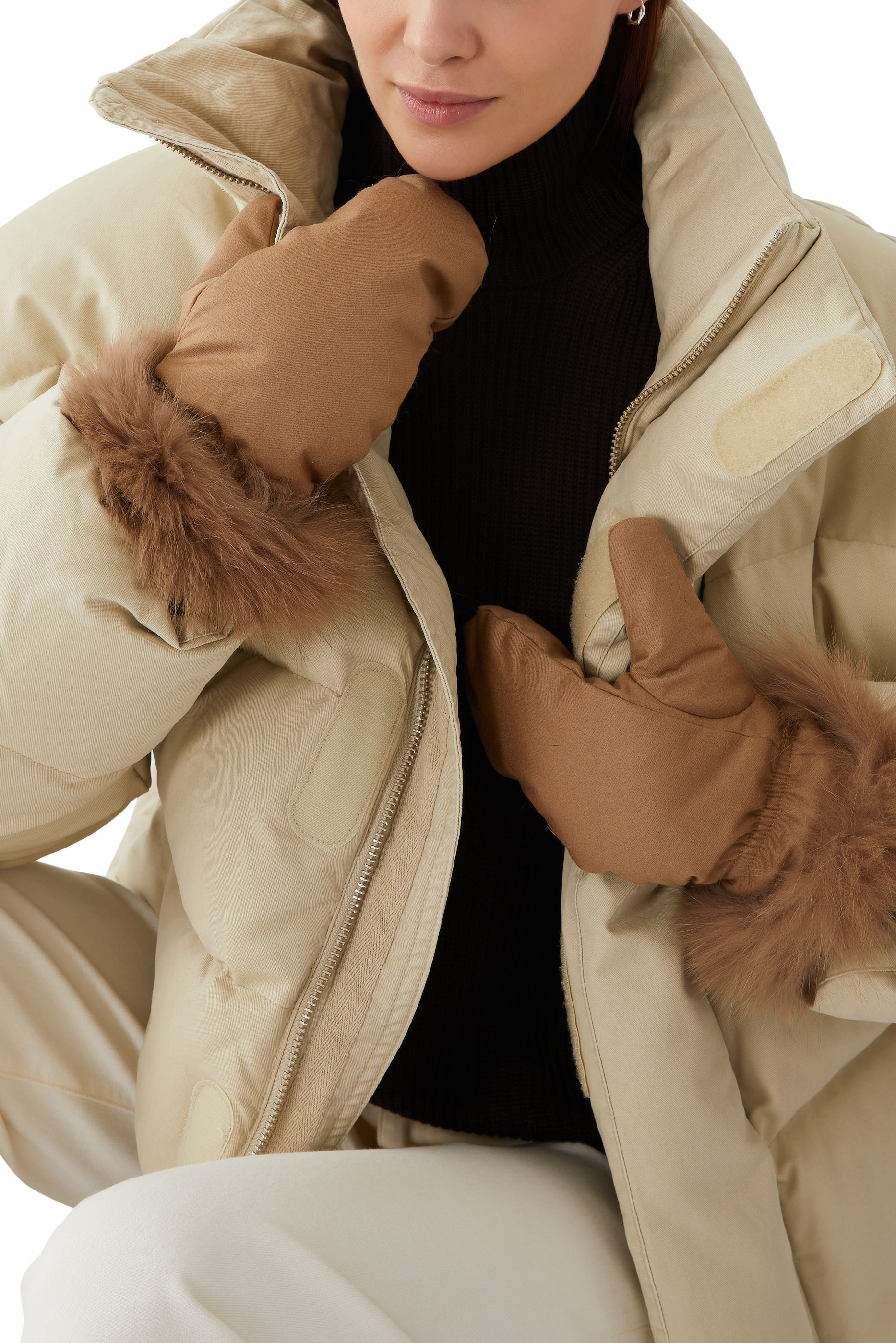 قفازات ميرينو مجعد