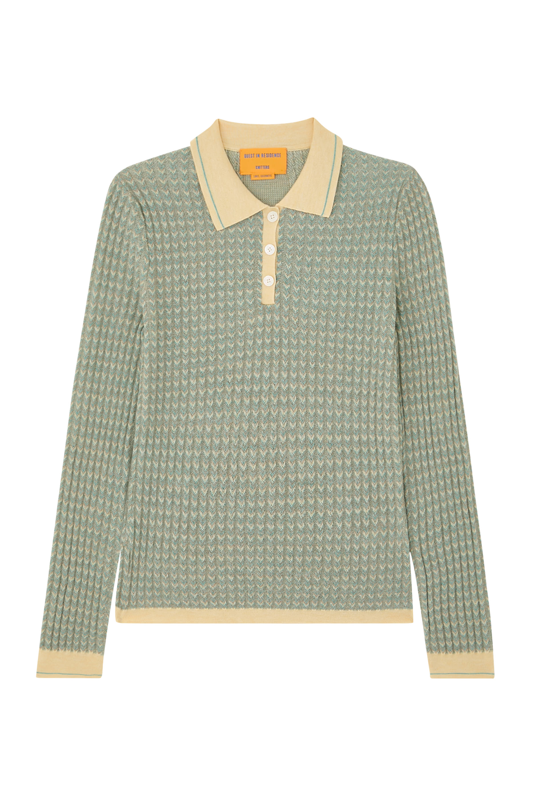 بلوزة بولو بقصة ضيقة قصيرة شيفرون