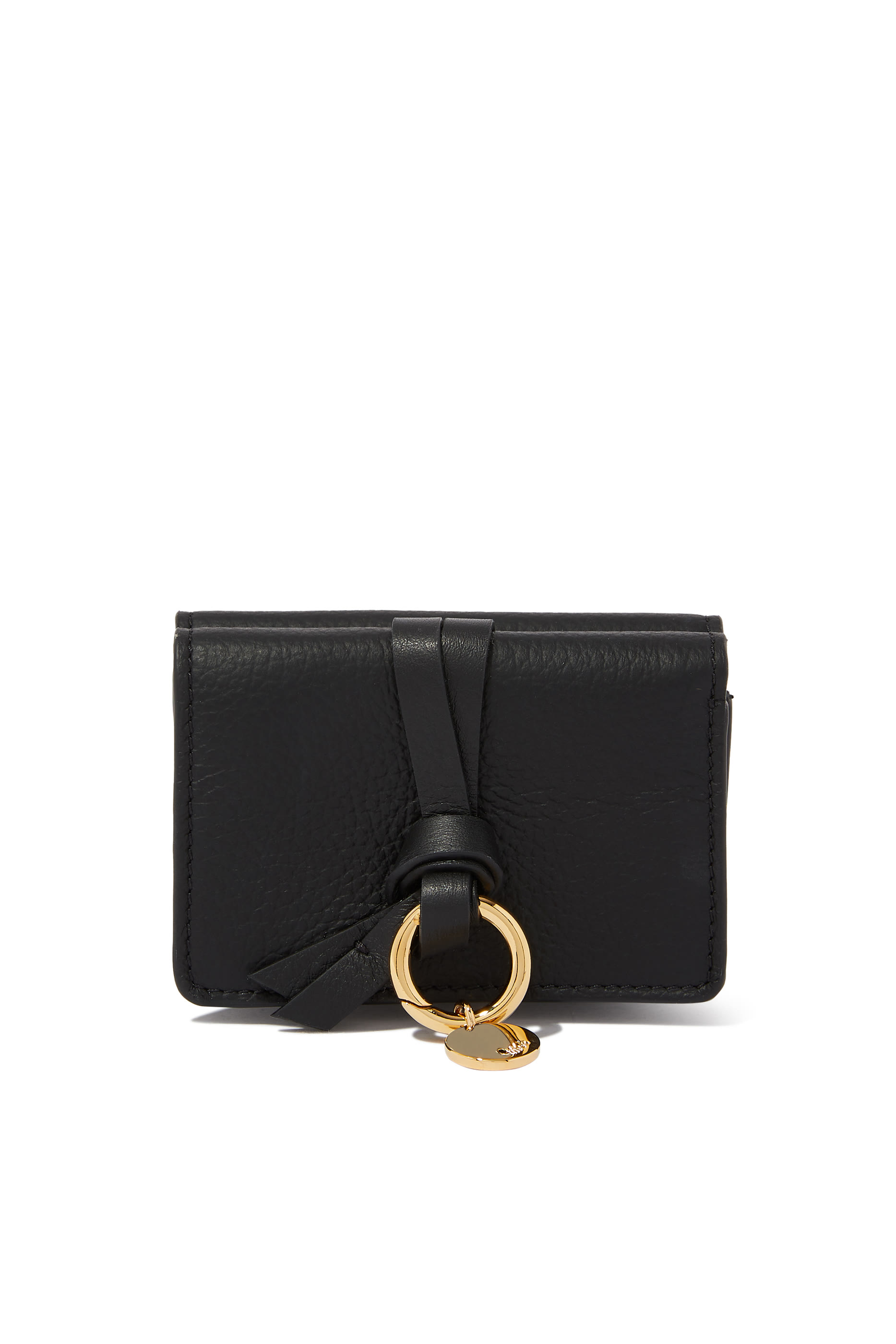 محفظة ألفابت صغيرة بتصميم ثلاثي الطي