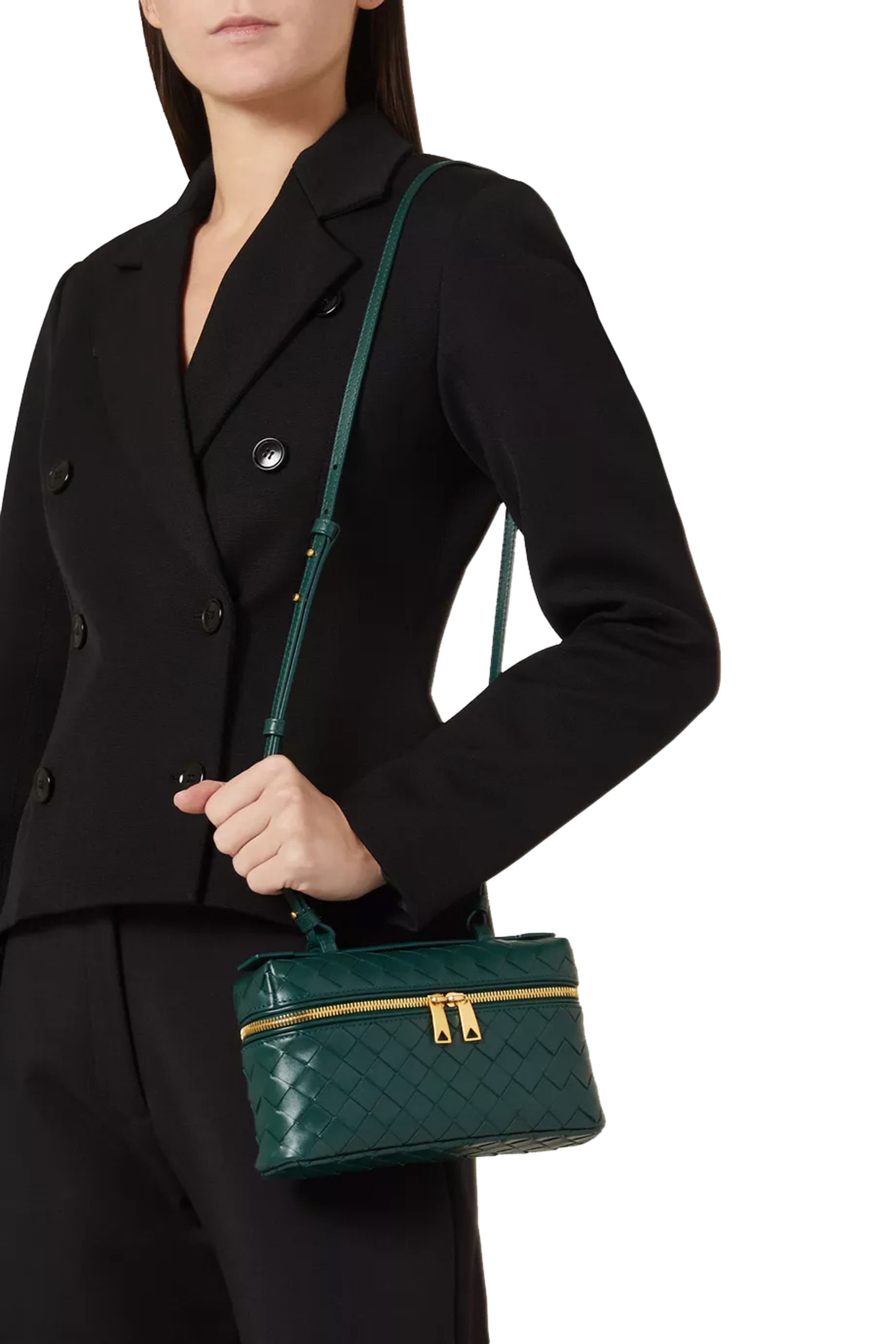 حقيبة مستحضرات تجميل بحمالة