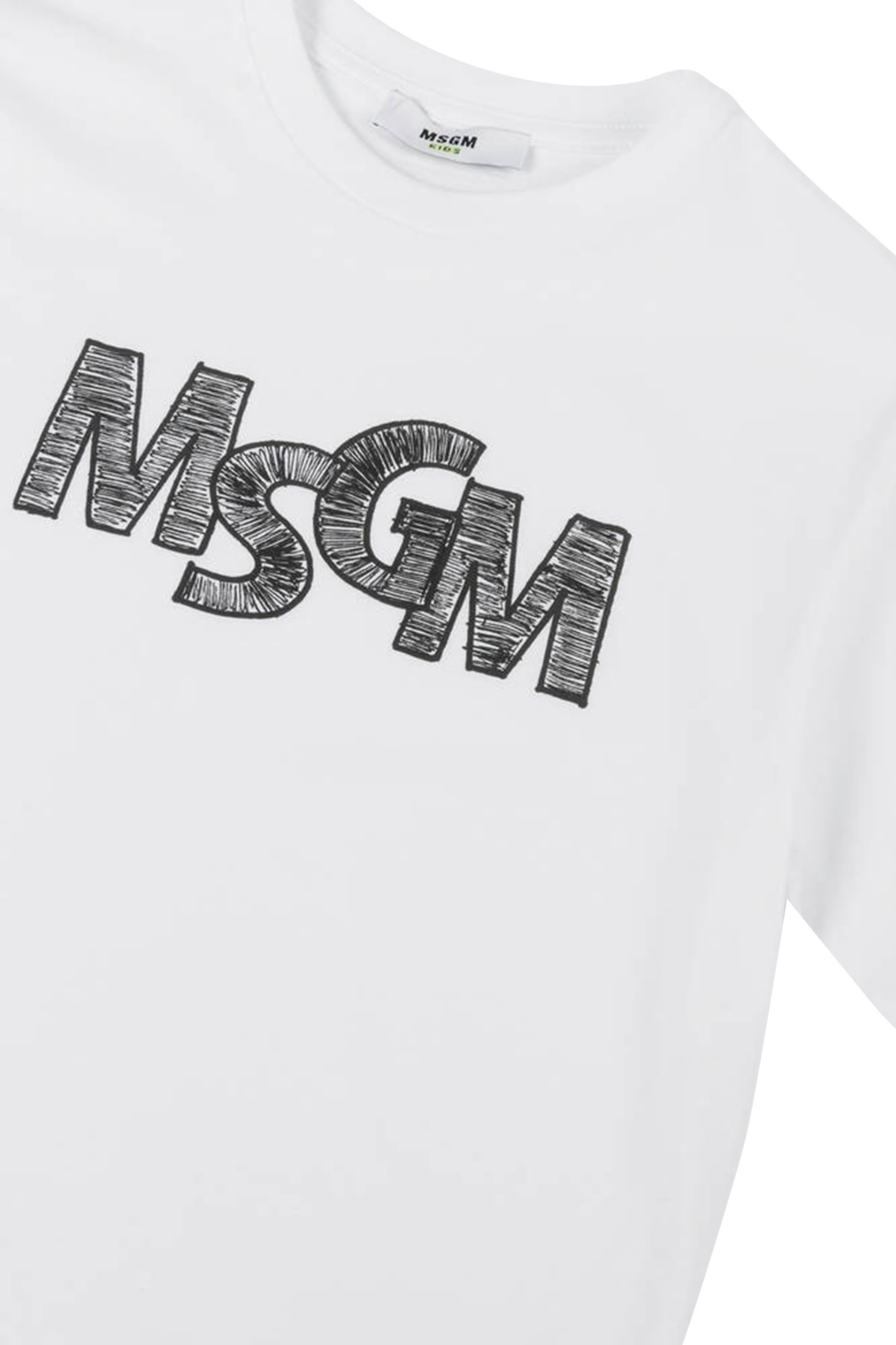 تيشيرت بنقشة شعار الماركة للأطفال