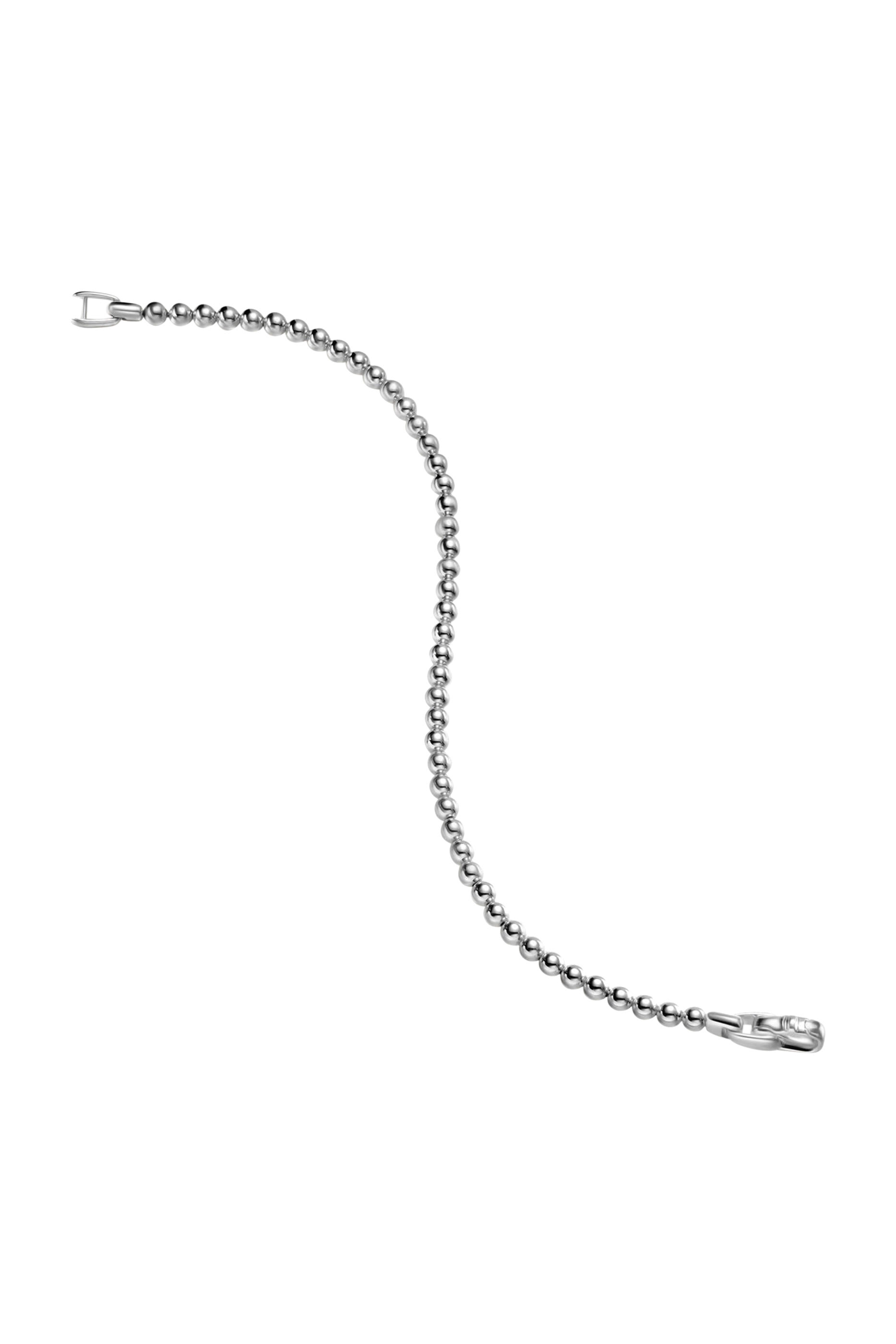 سوار بخرز بتصميم مسبحة، فضة إسترلينية