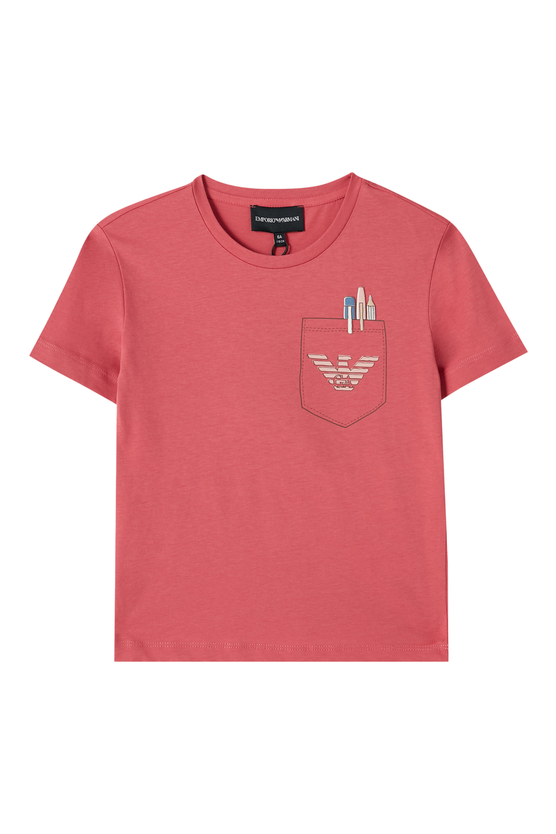 تيشيرت بطبعات شعار باك توسكول قطن للأطفال