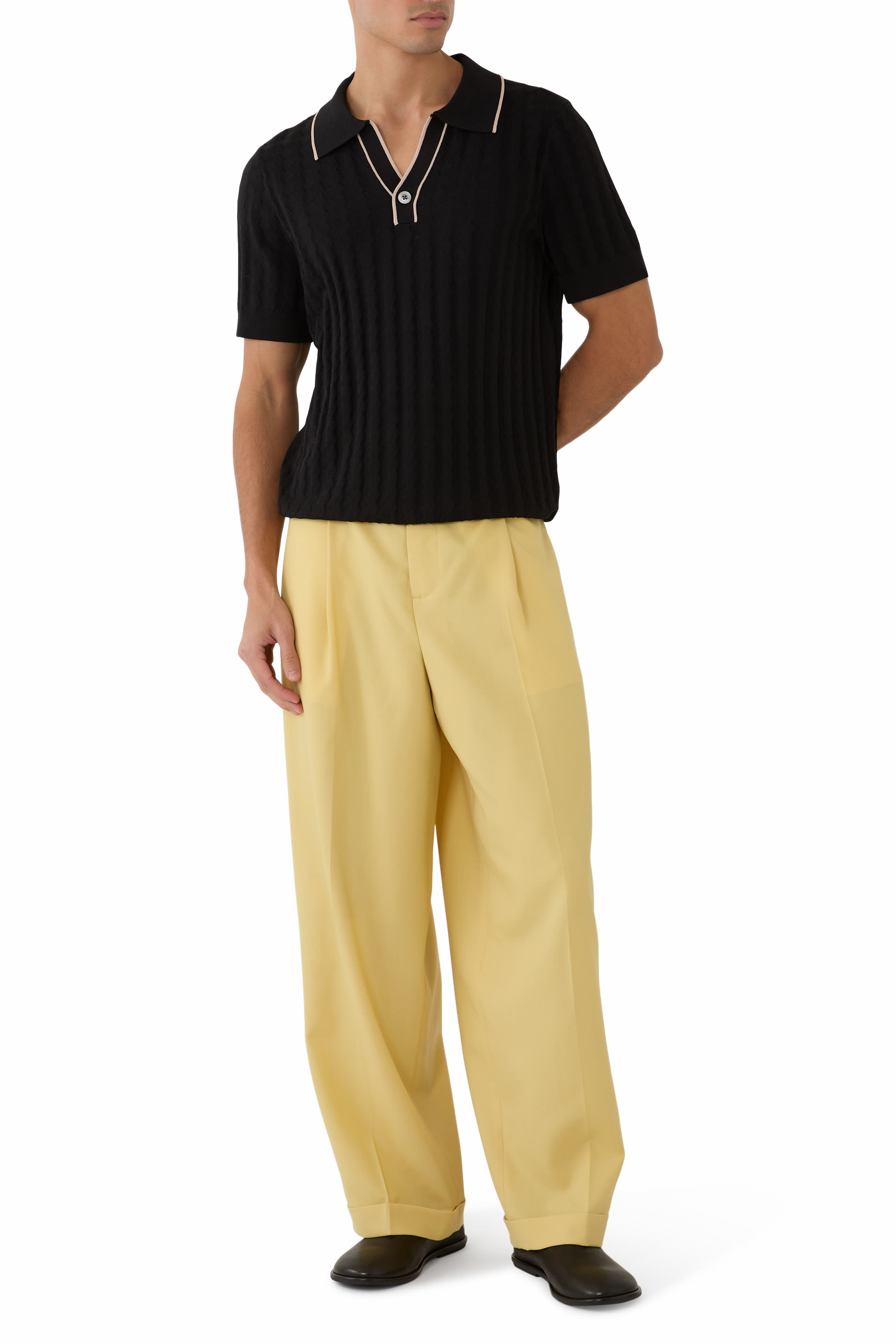 Scottie Open Neck Polo