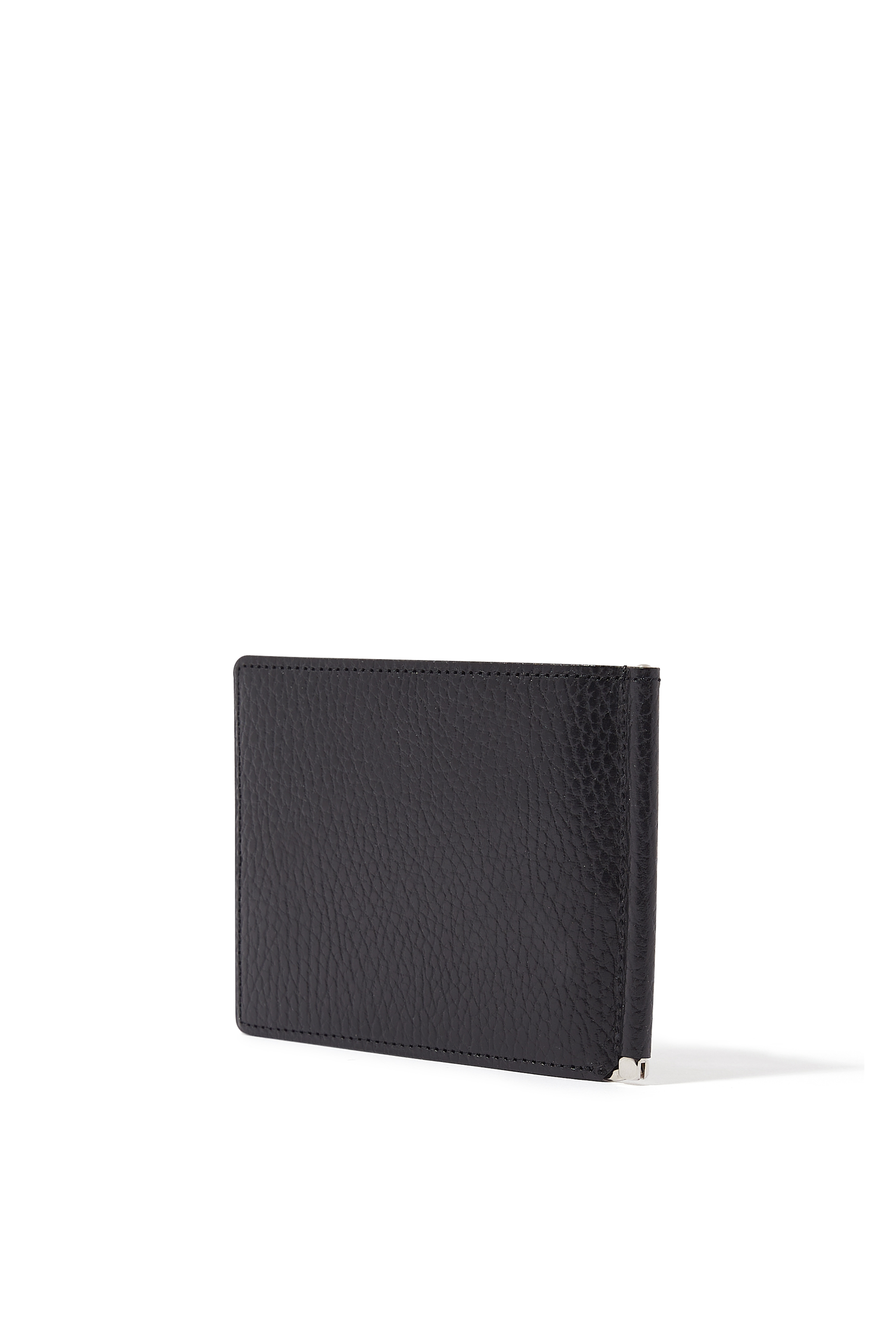 محفظة لامعة بمشبك للنقود