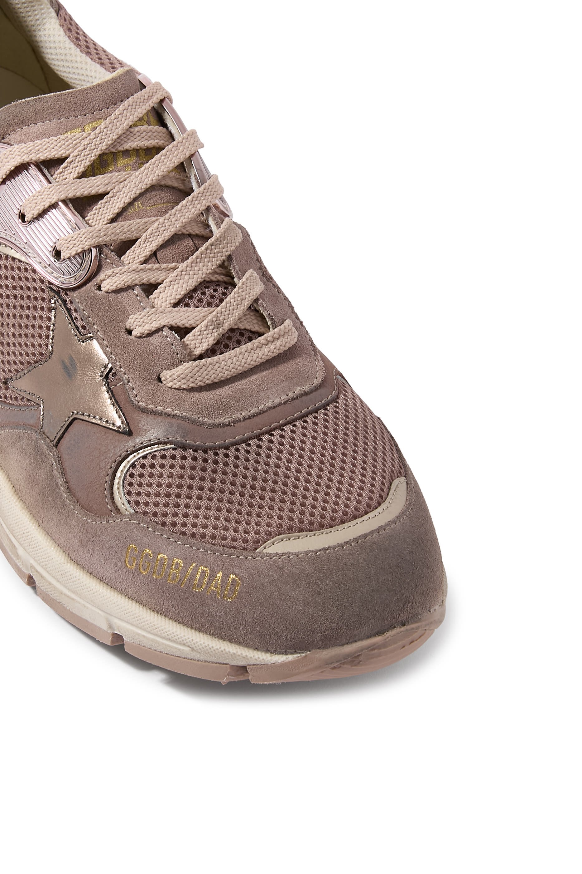 سنيكرز داد ستار شمواه بنجمة وطرف شد جلد لامع