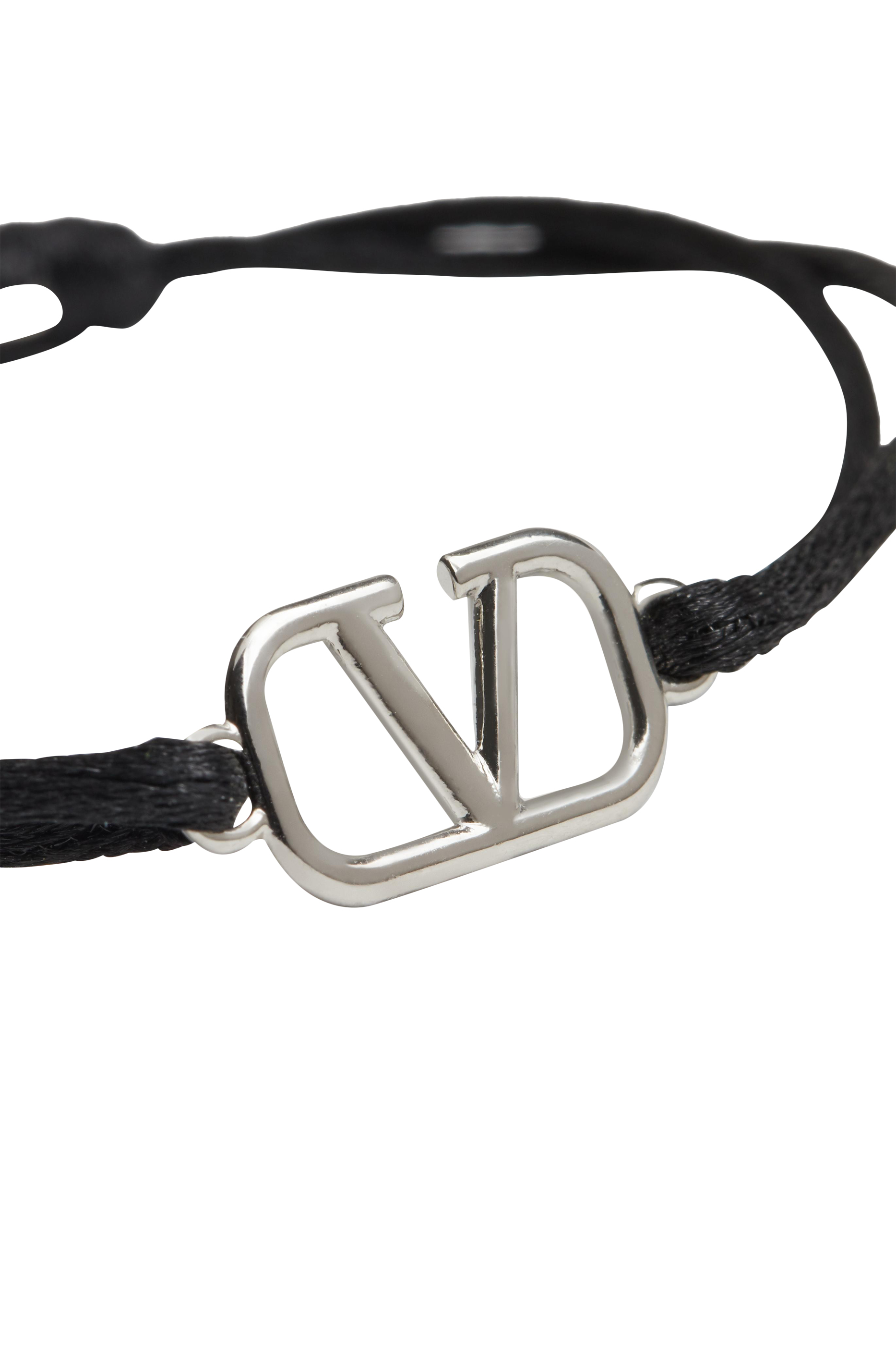 Valentino Garavani VLogo Leather Bracelet