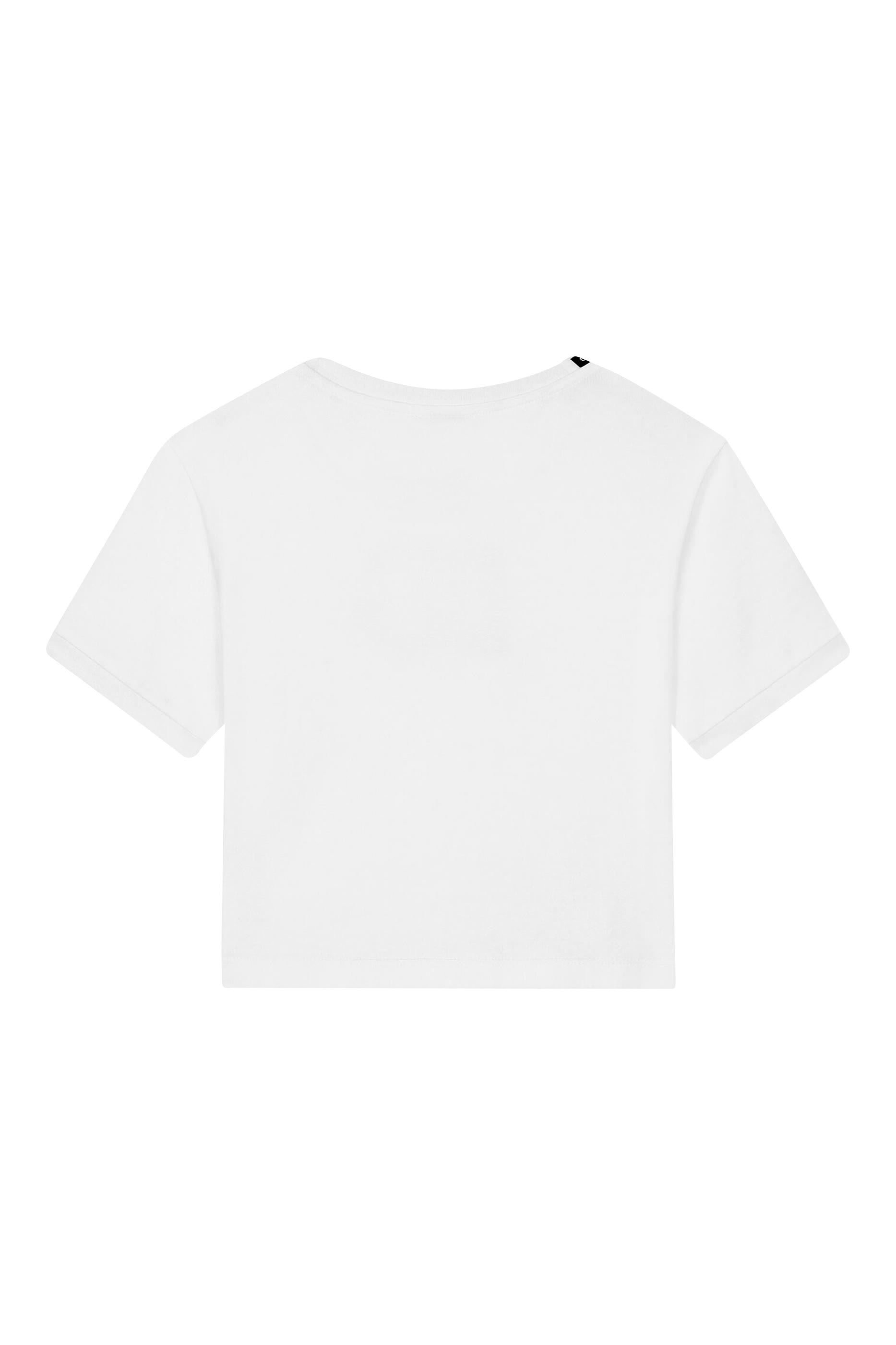 تيشيرت بشعار الماركة مرصع بأحجار الراين للأطفال