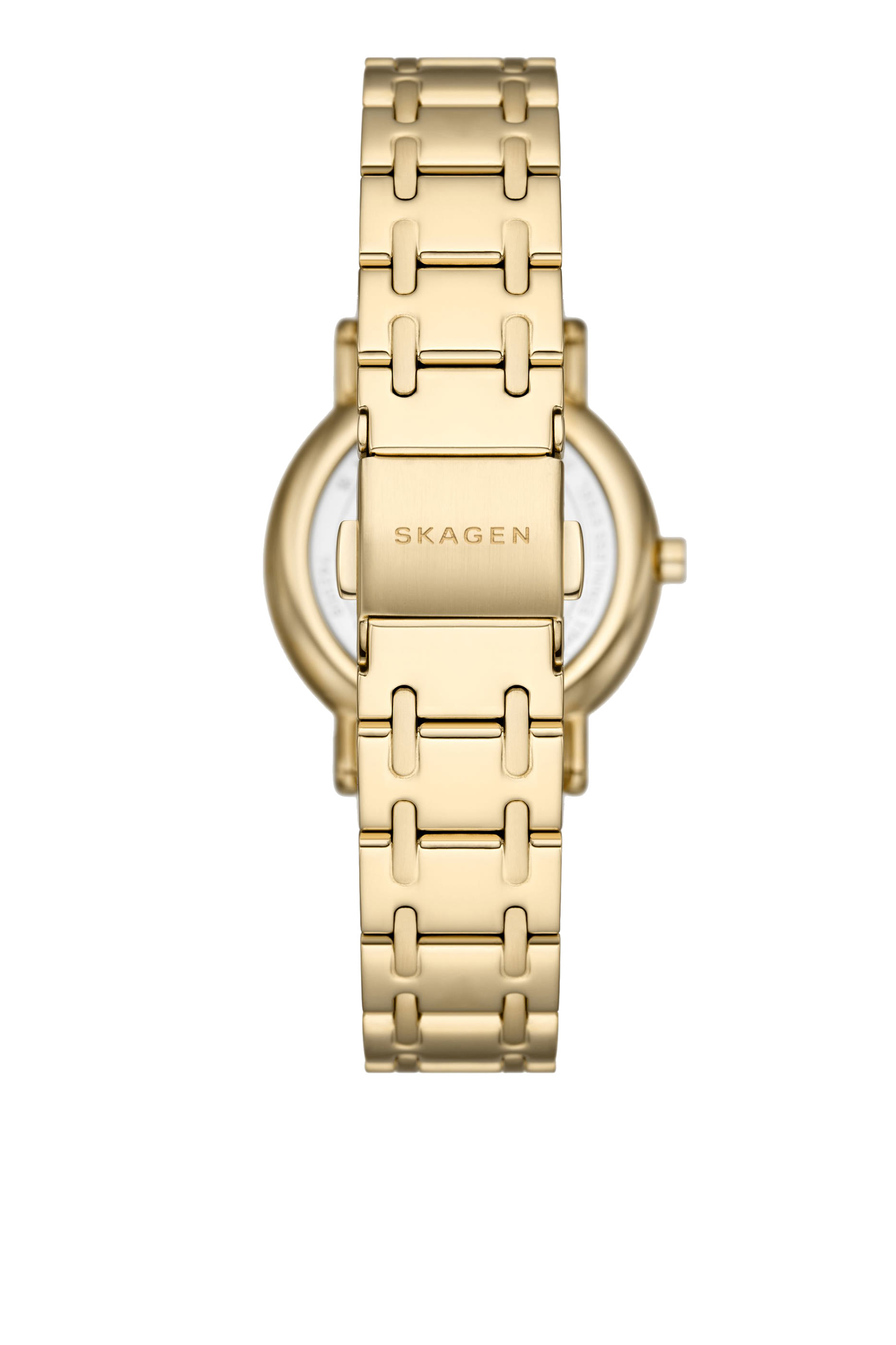 ساعة ليل بعقربان وشعار الماركة وسوار ستانلس ستيل