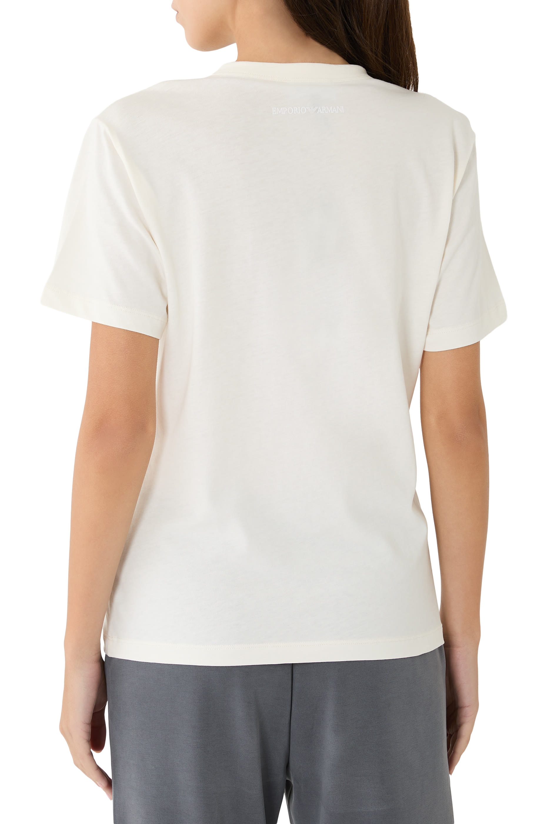 تيشيرت مزين بشعار الماركة جرسيه سوبيما 