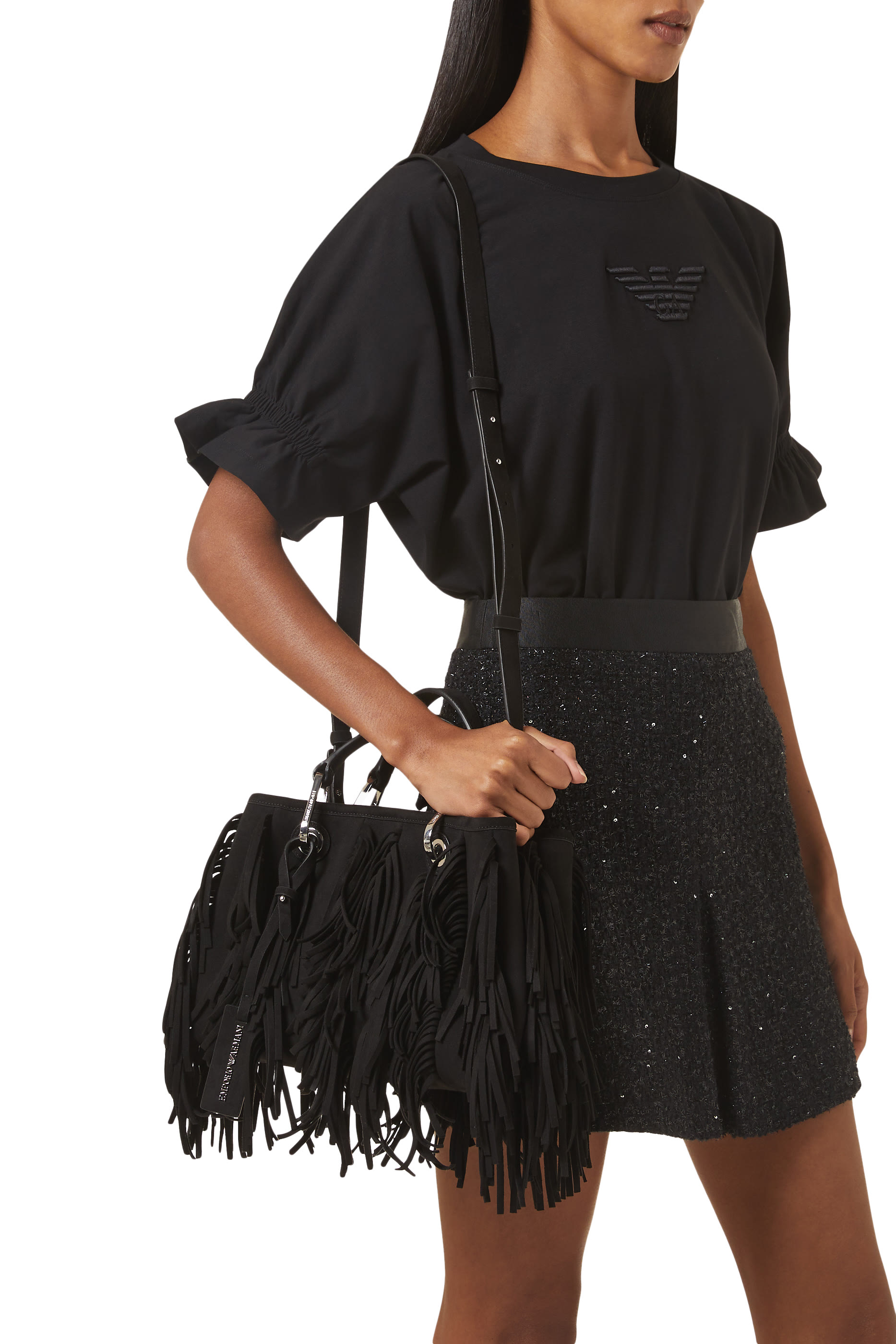 حقيبة يد ما إي أي بكشكش شمواه صناعي