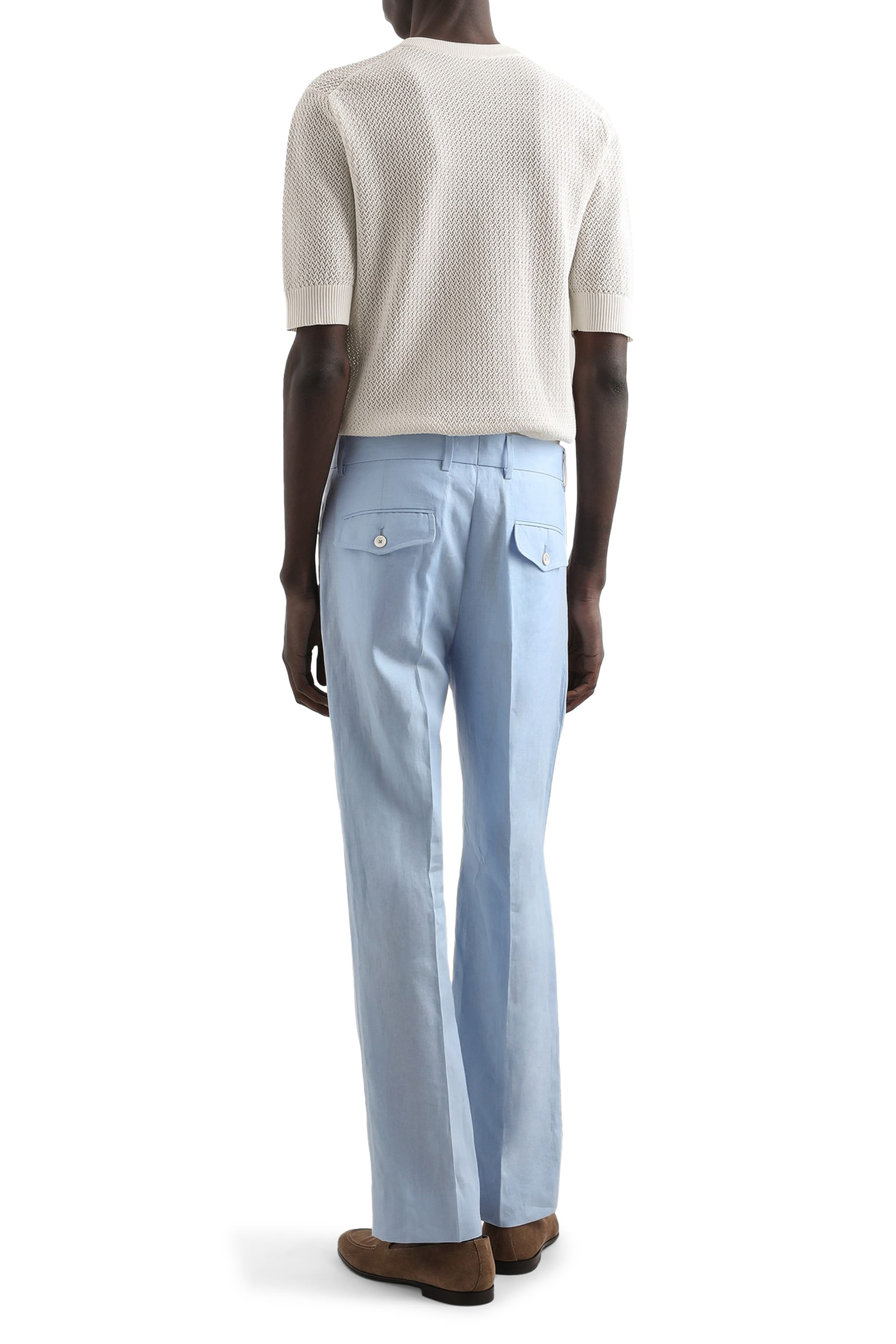 كنزة بياقة ضيقة قطن