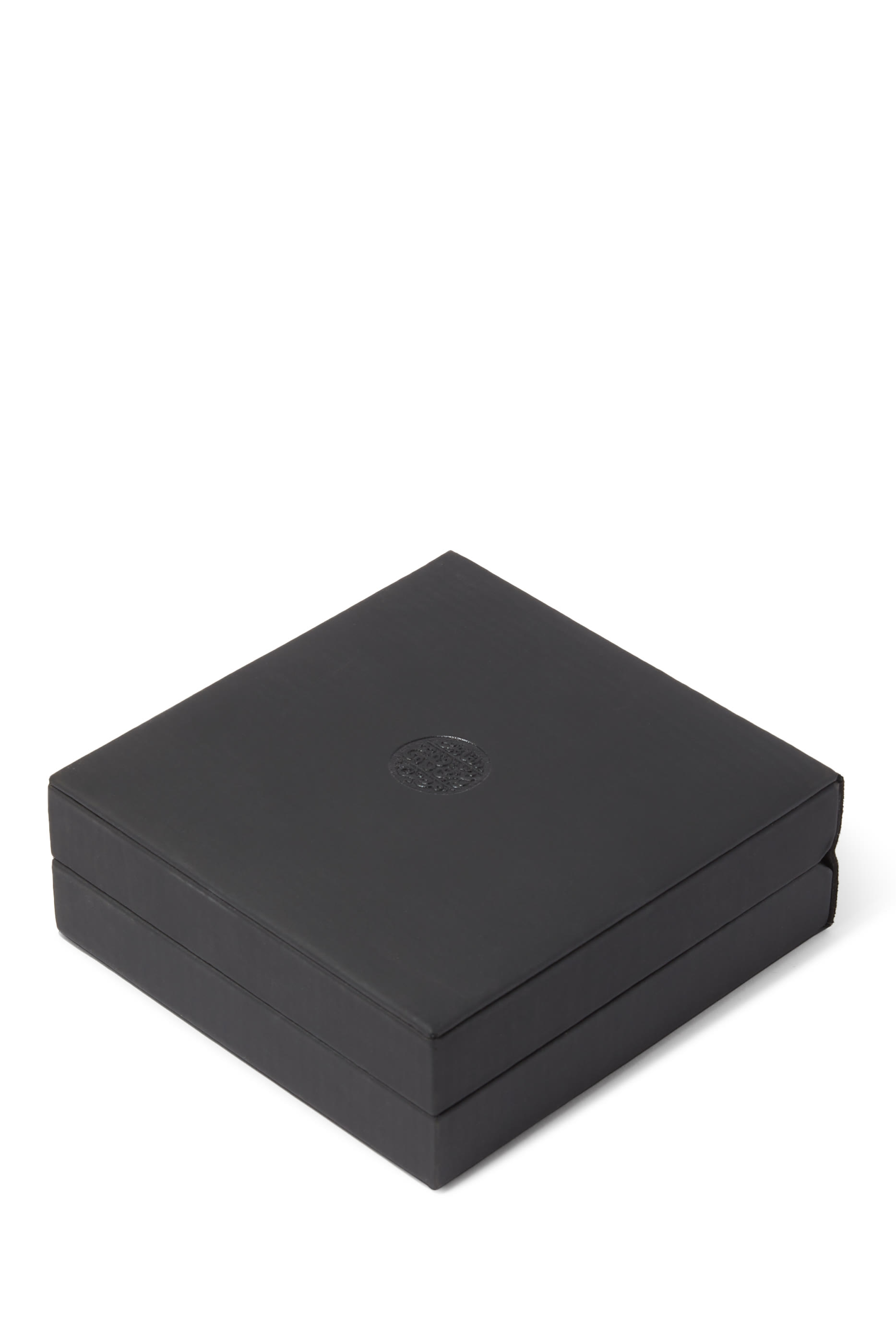 قلادة خرز بتصميم ملفوف متعددة الإستخدامات مرصعة وحجر السبينل الأسود، فضة استرلينية