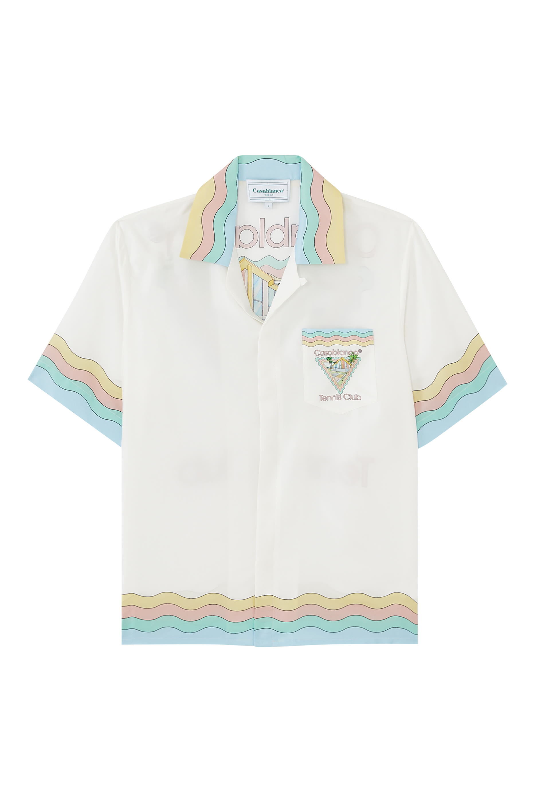 تيشيرت بأكمام قصيرة وياقة كوبية