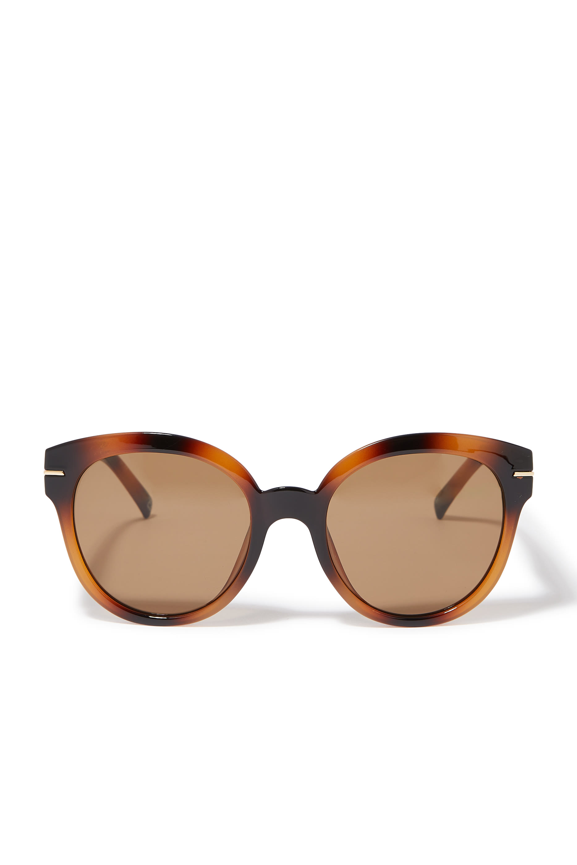 نظارة شمسية بإطار مستدير كبير أسيتات