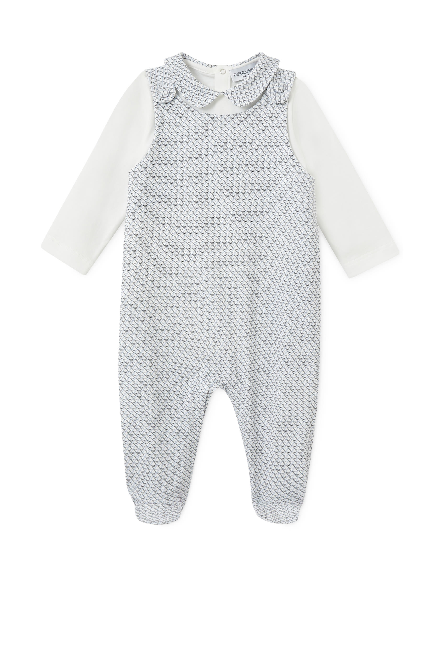 طقم جمبسوت ودنغري بشعار النسر بحجم صغير كحلي