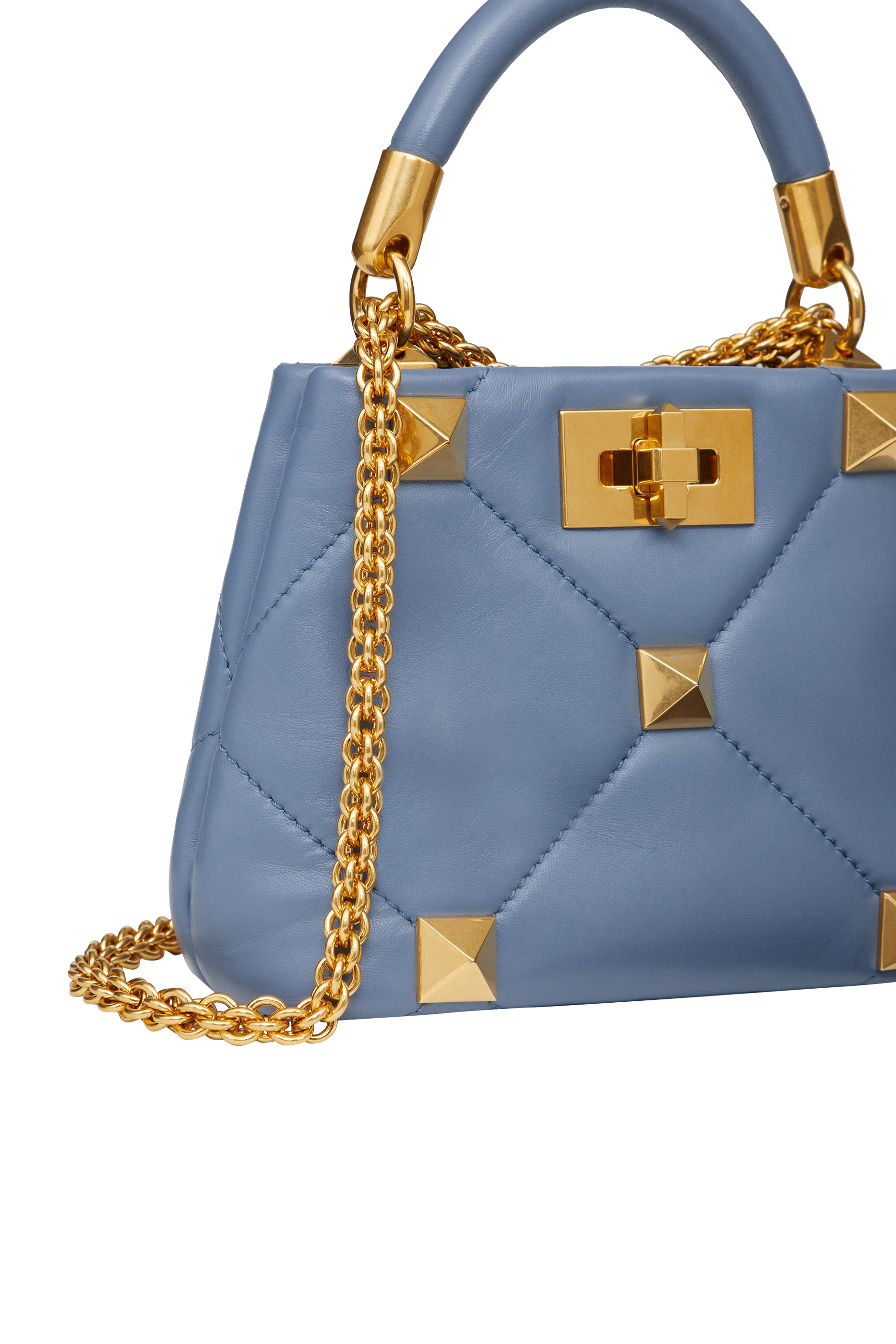 حقيبة فالنتينو غارافاني رومان صغيرة بيد علوية وحلي