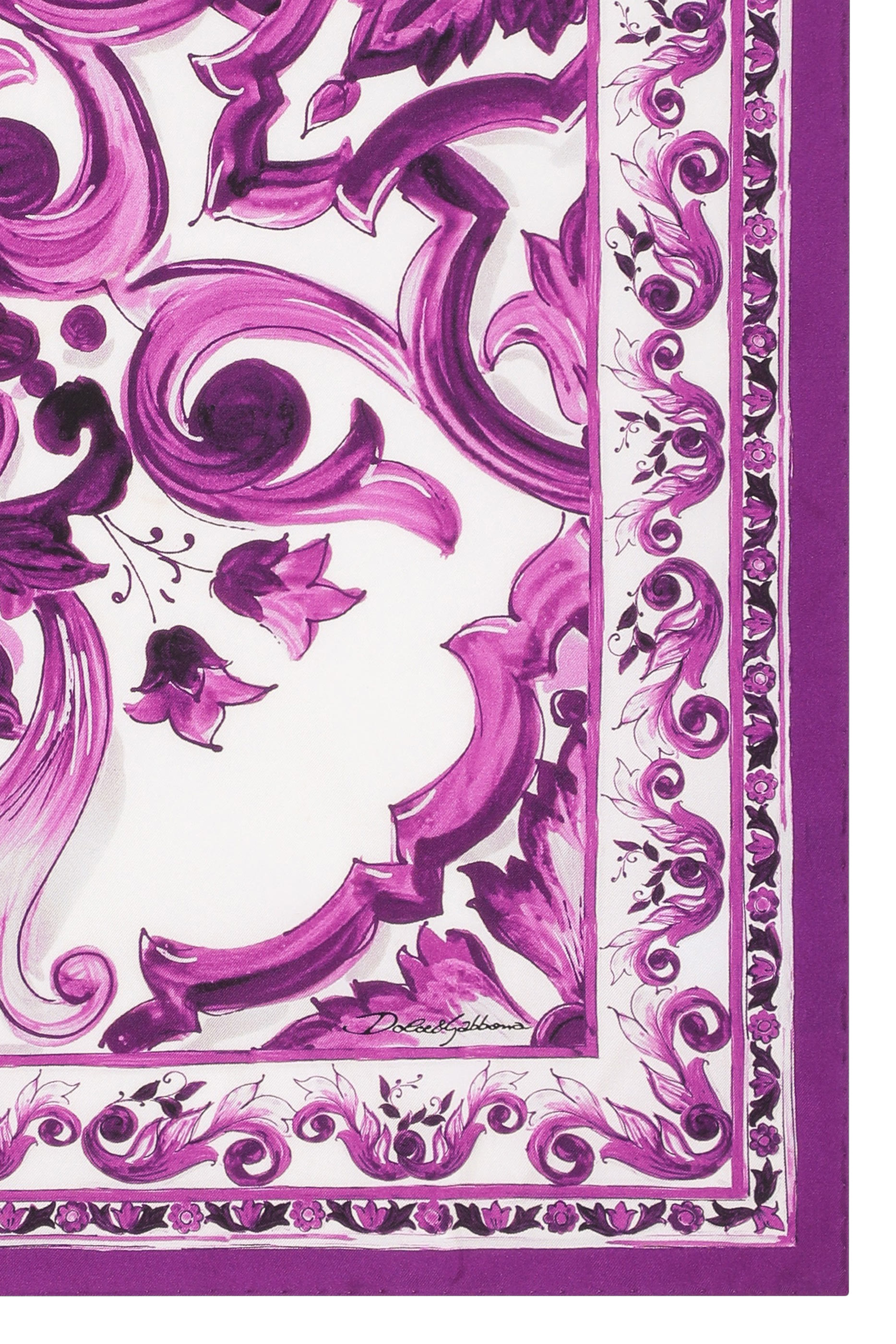 وشاح بطبعة مايولكا حرير