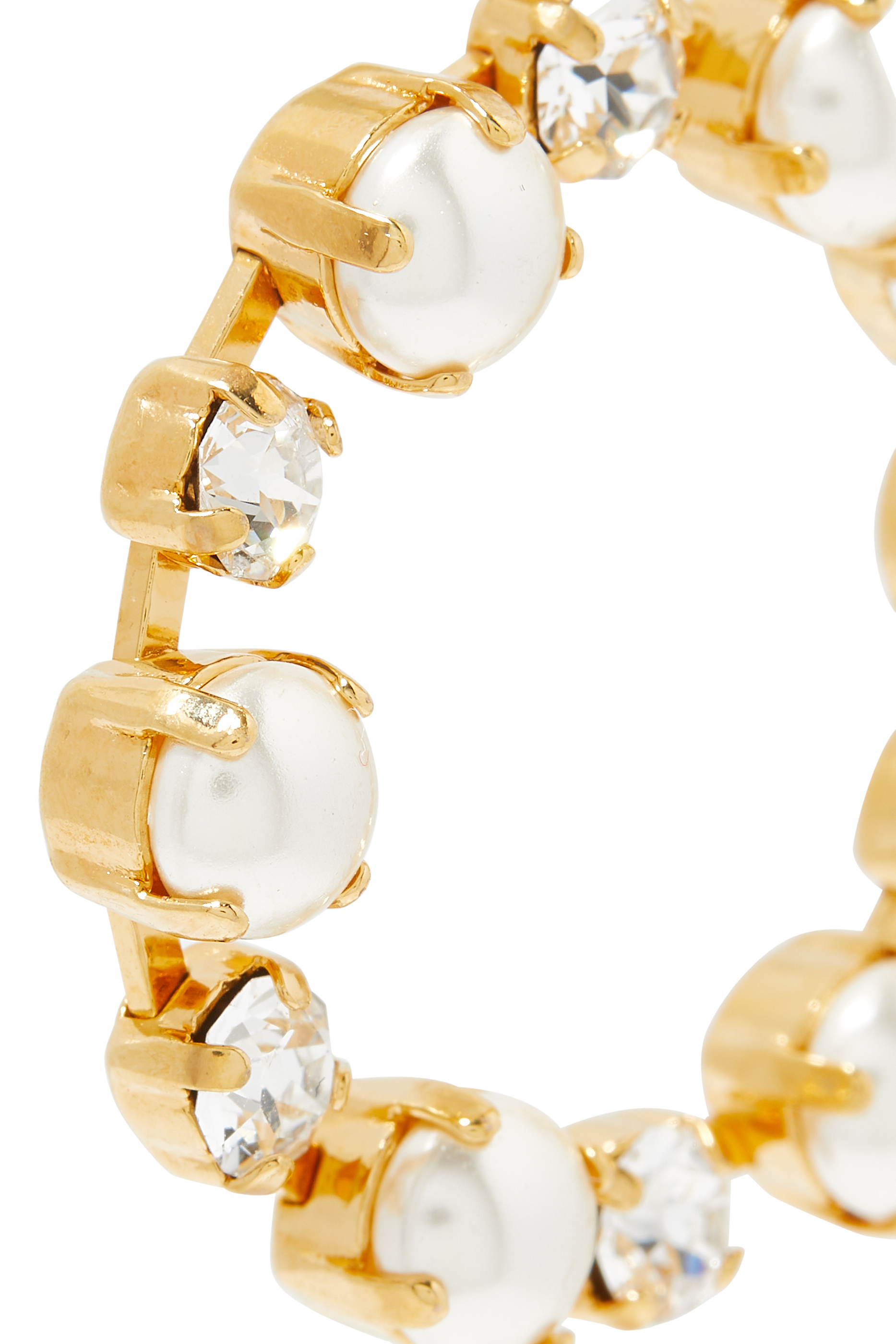 أقراط إتيرنيتي مزينة باللؤلؤ والكريستال