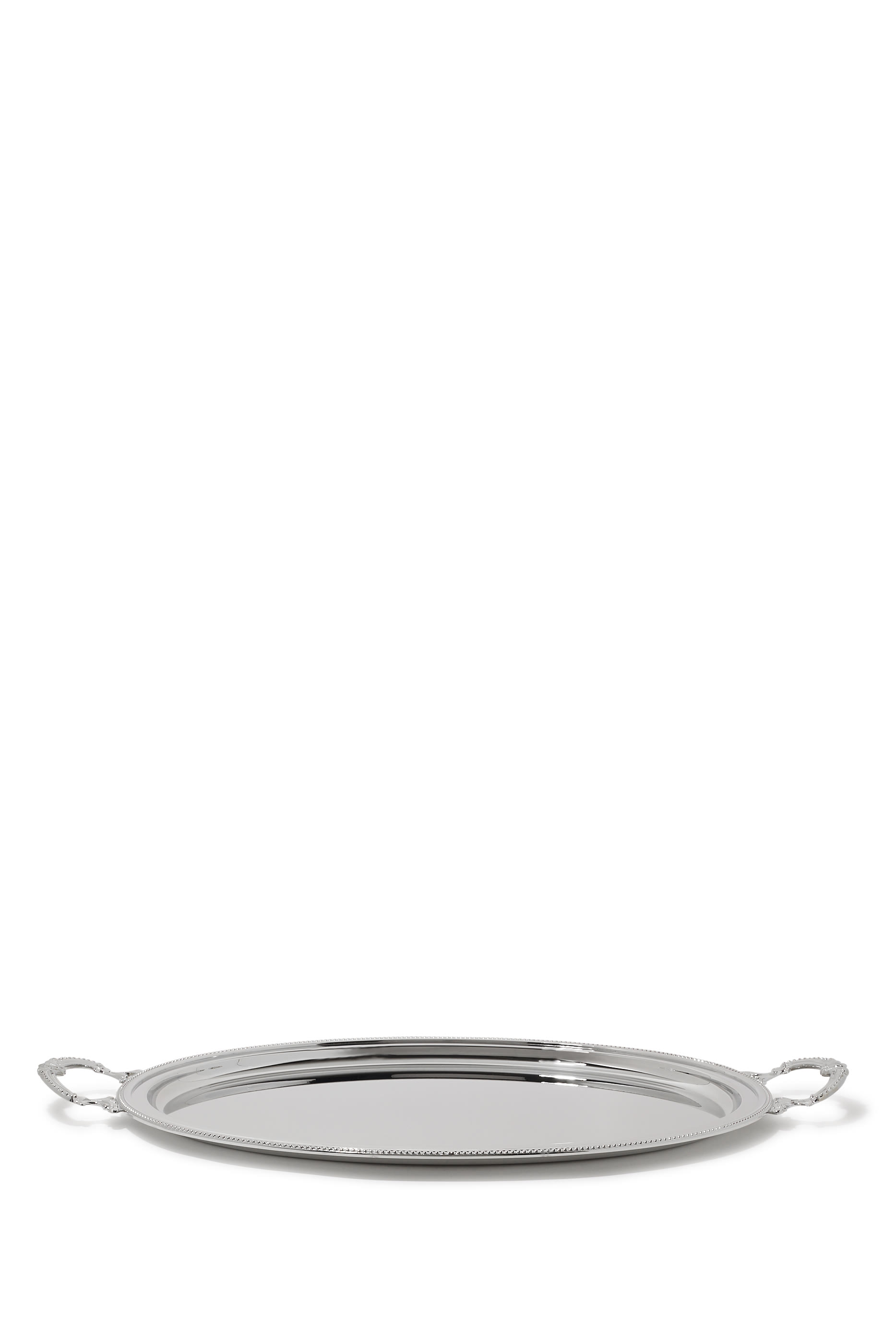 صينية بيضاوية بيدين