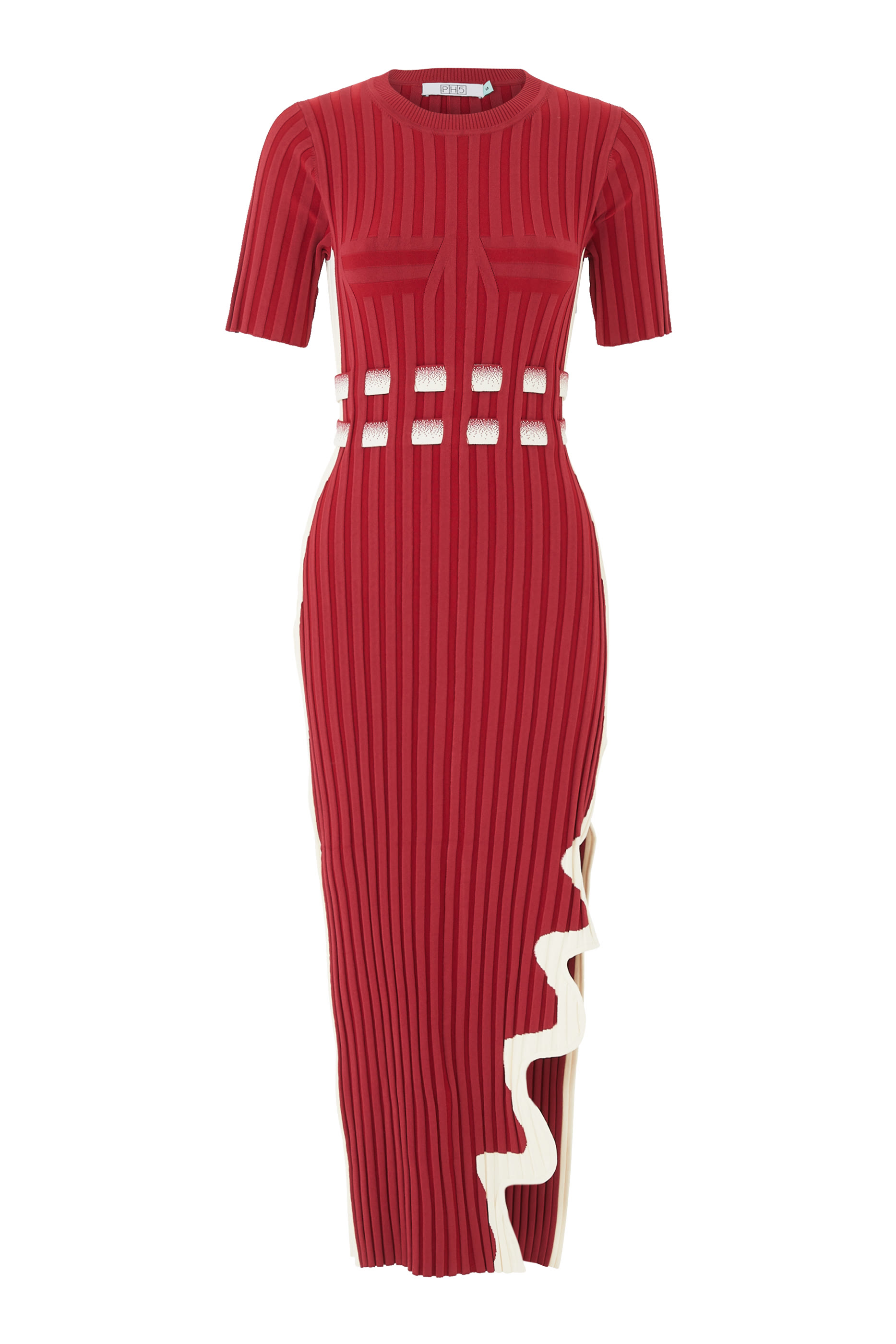 فستان جودي طويل بطيات